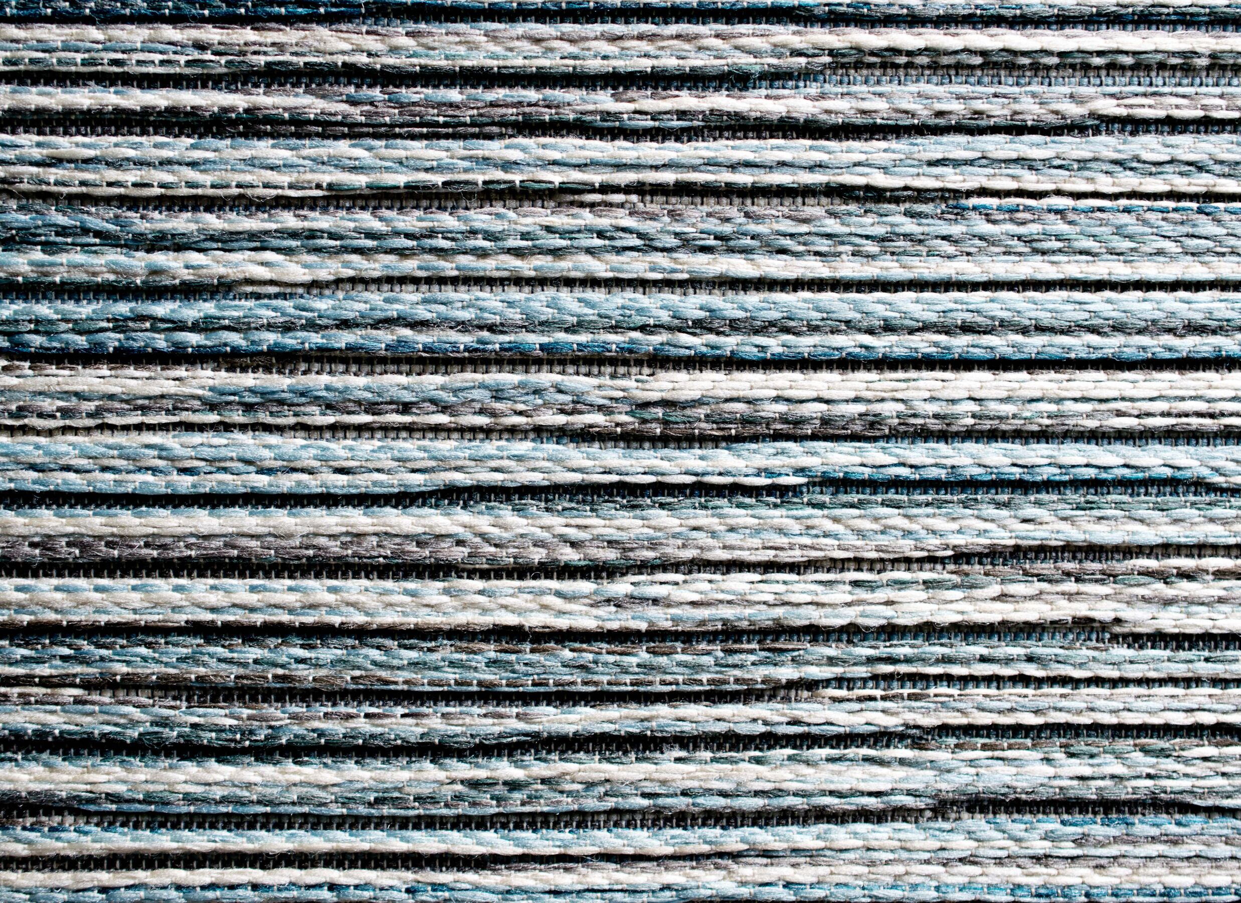 Detailfoto - Buitentapijt Brandon 240x330cm - polypropyleen - grijs & blauw