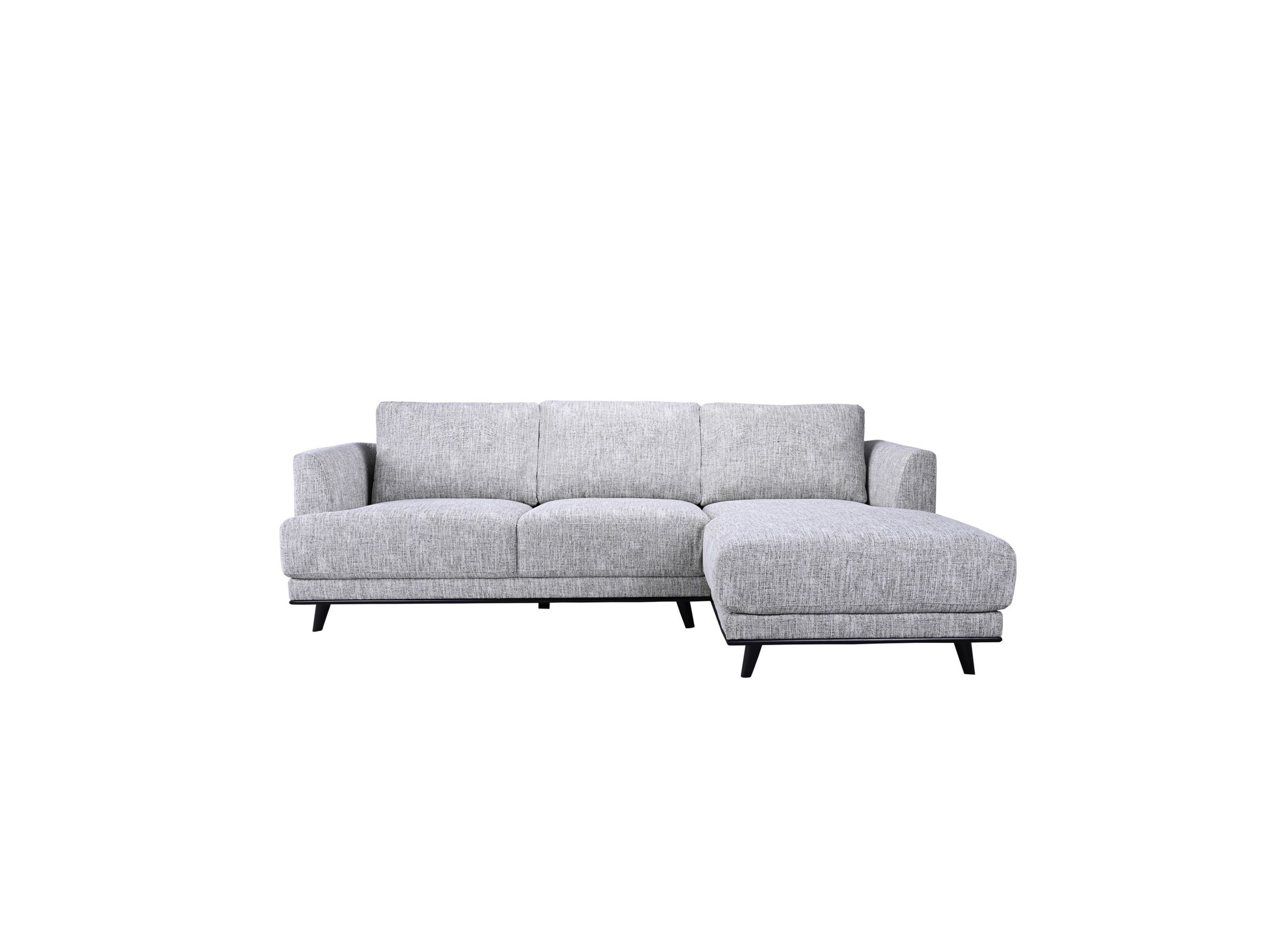 Overzichtsfoto - Hoeksalon Lambda 248,5x151cm - stof - ivoor