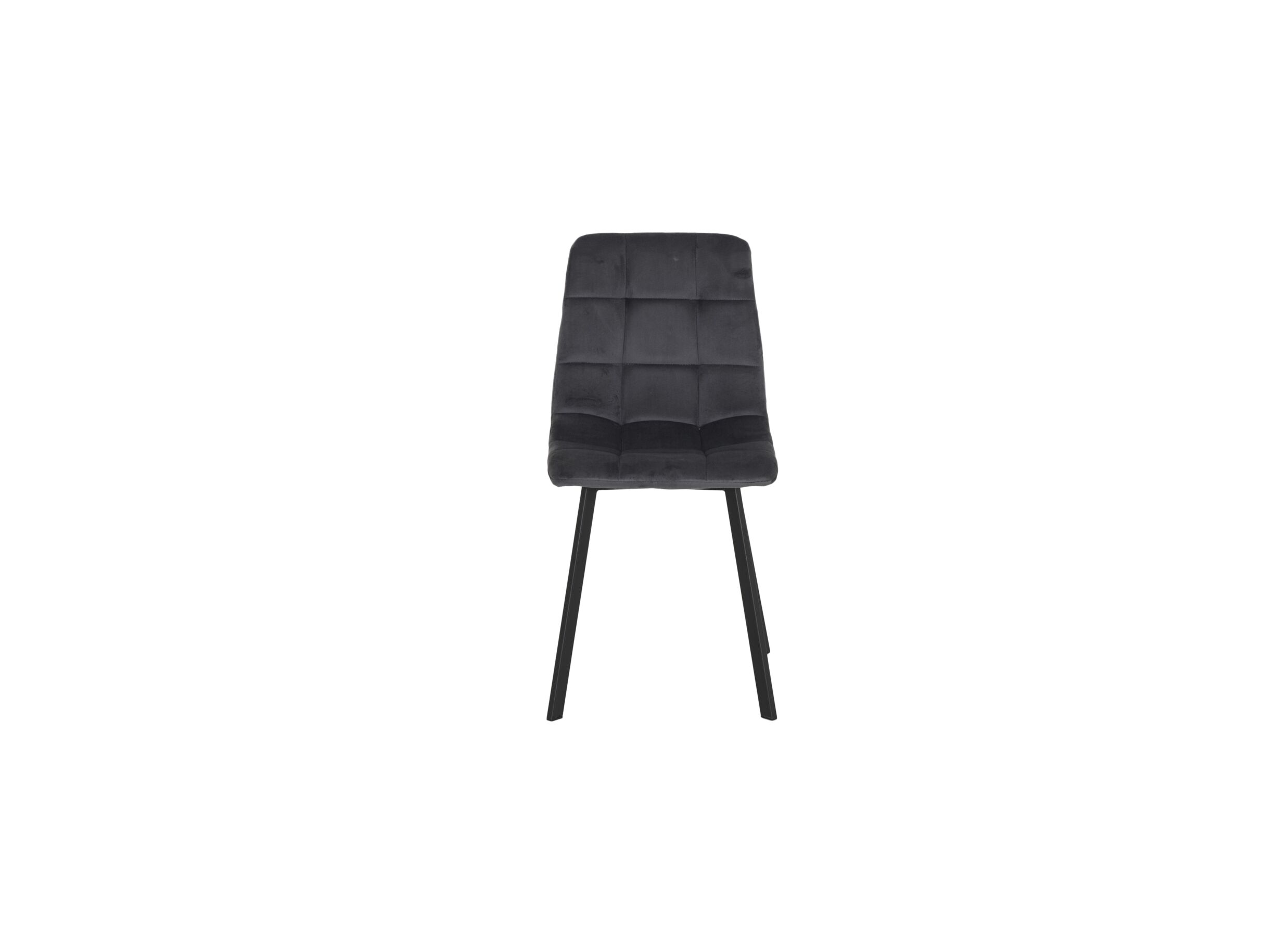Overzichtsfoto - Stoel Runner 44x54x87cm - velvet - grijs