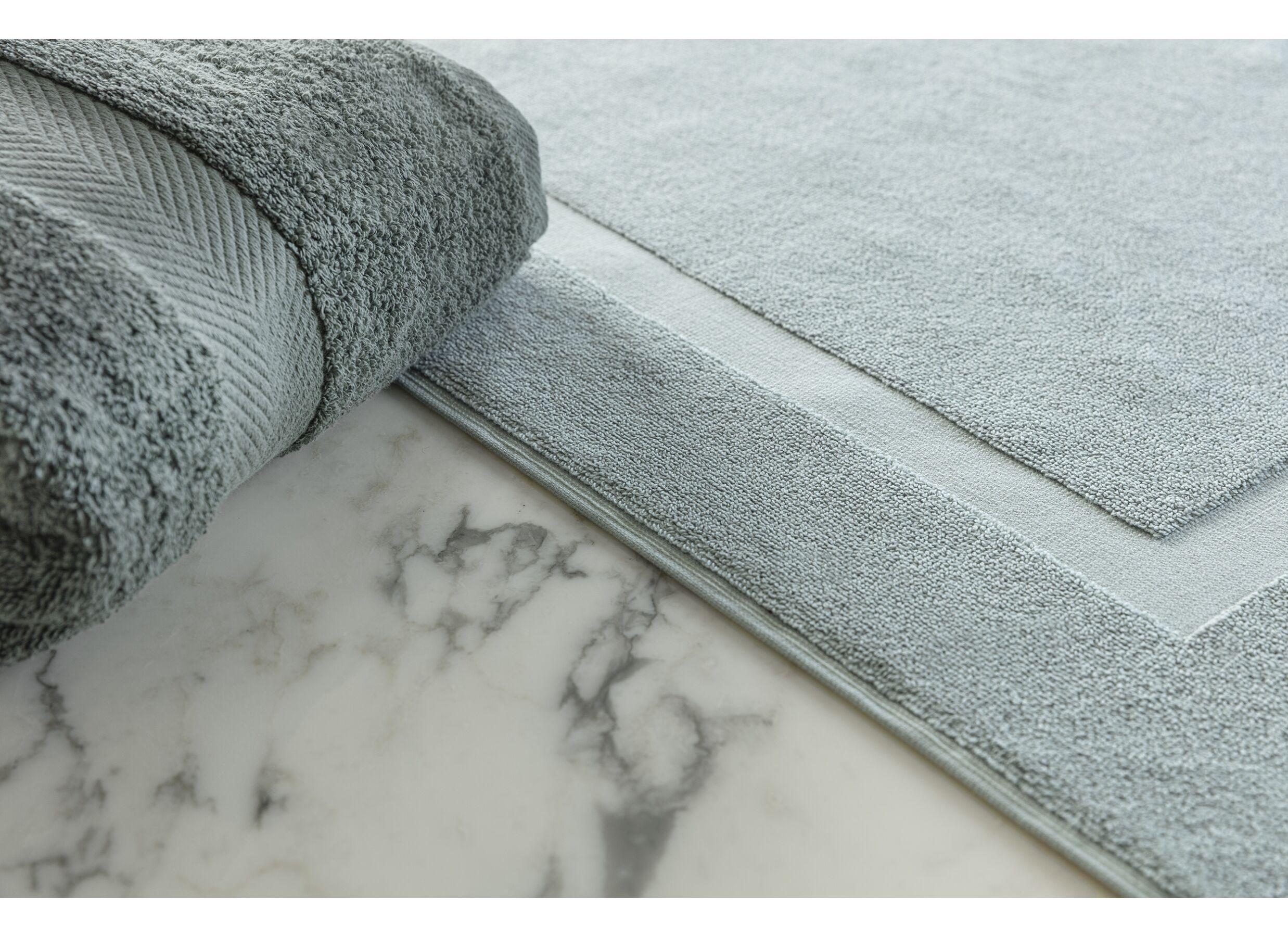Foto ambiance - Tapis de bain Una 60x60cm sea green