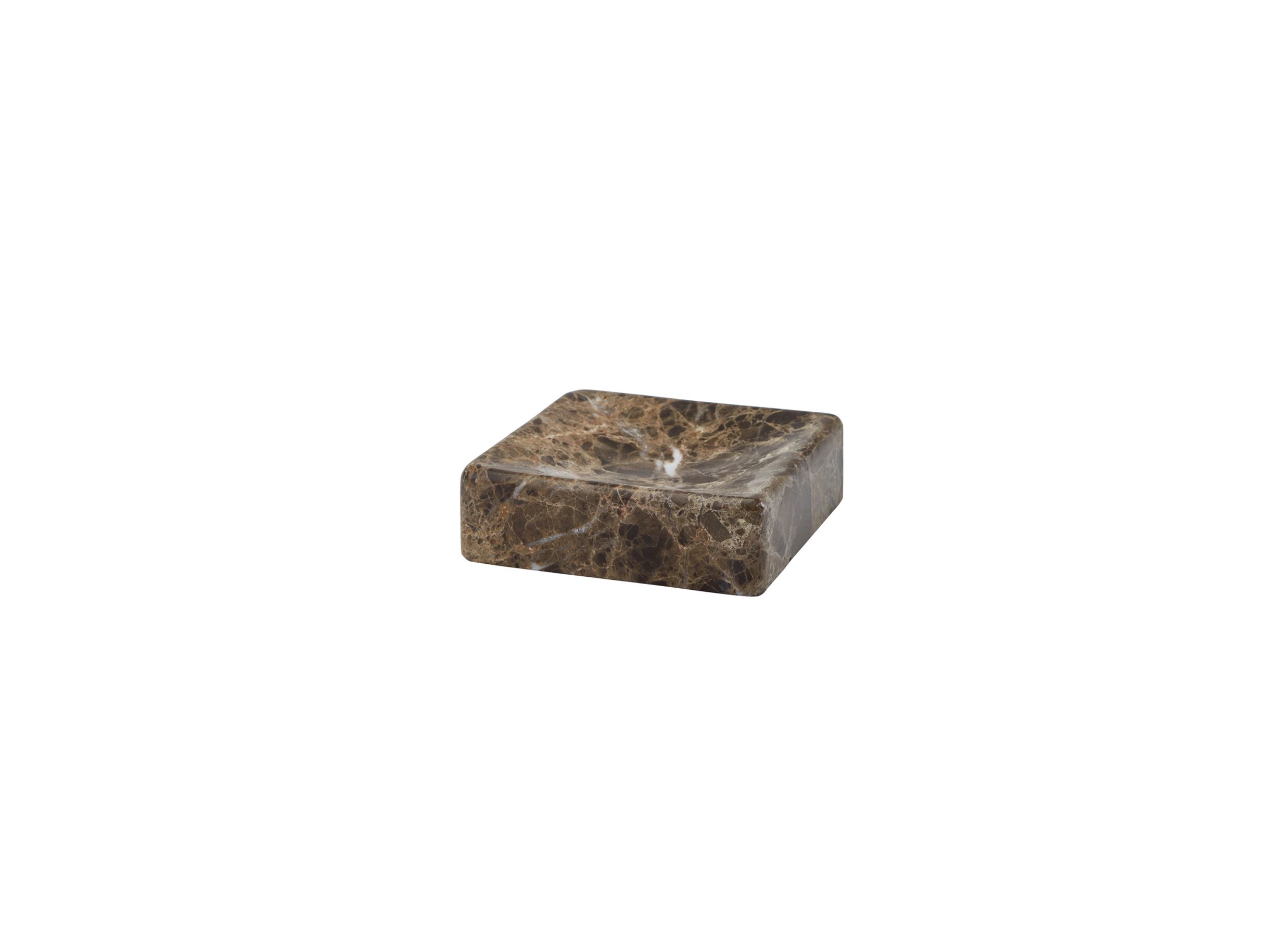 Porte-savon Hammam brun marbre - Porte-savon Hammam brun marbre