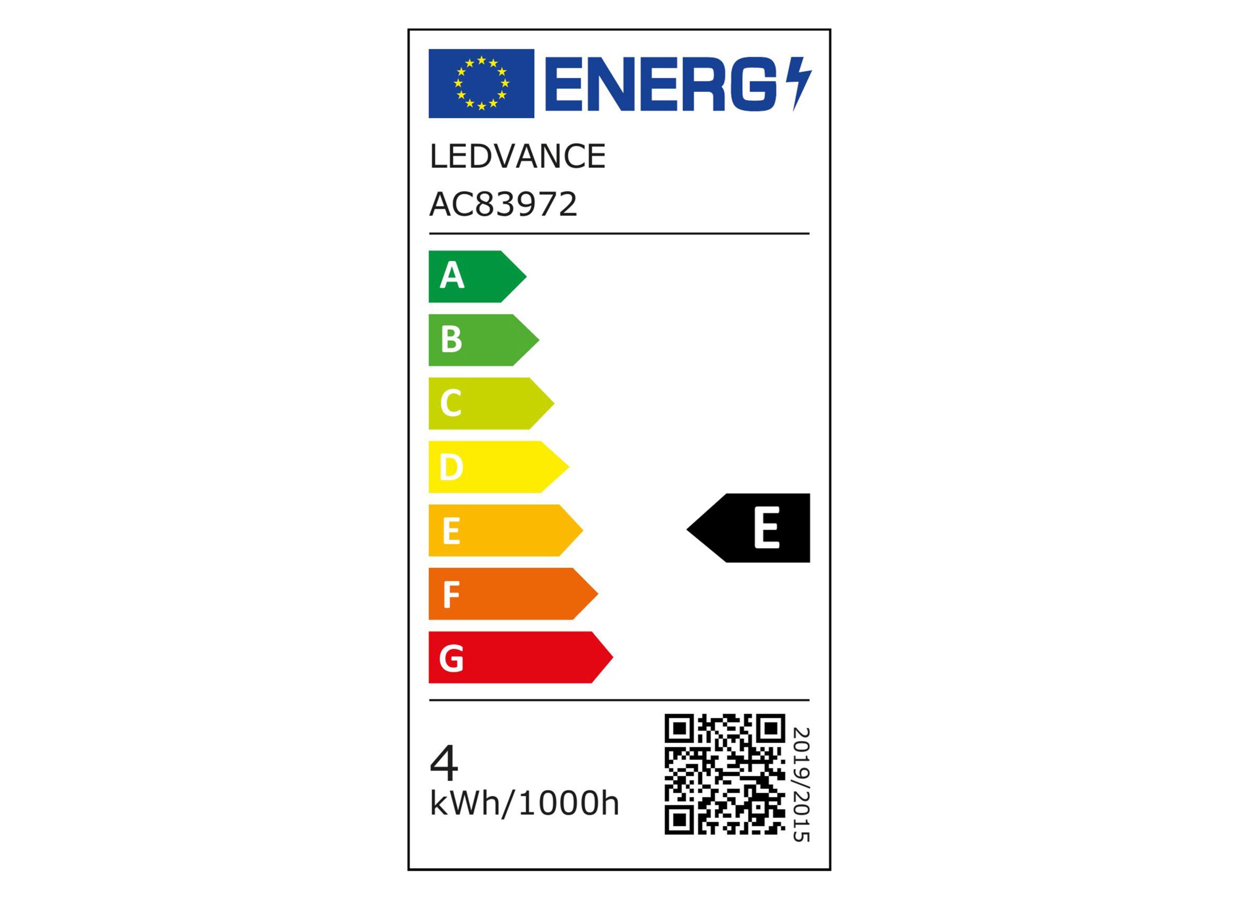 Label énergétique - Ampoule LED 3,4W GU5.3