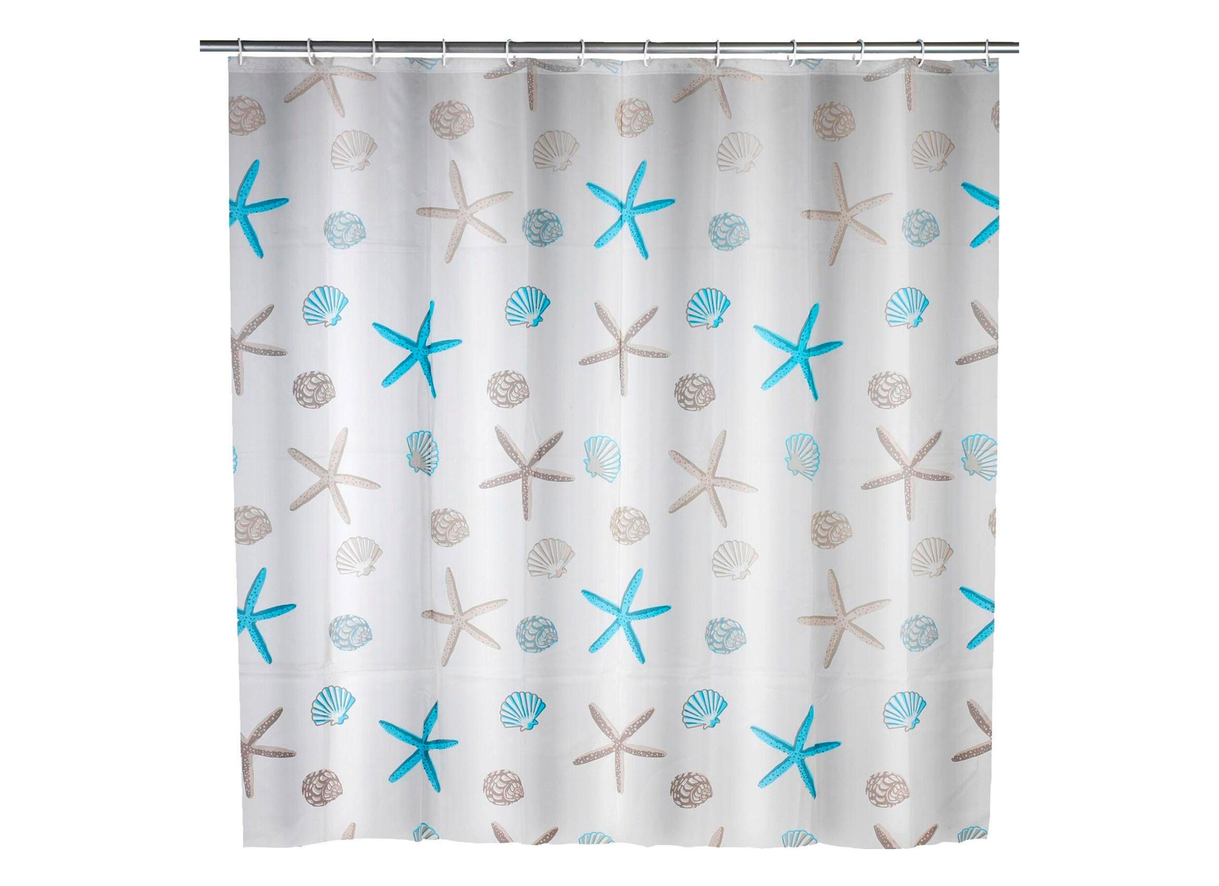 Rideau de douche Bella Mare 180x200cm gris bleu - Rideau de douche Bella Mare 180x200cm gris bleu