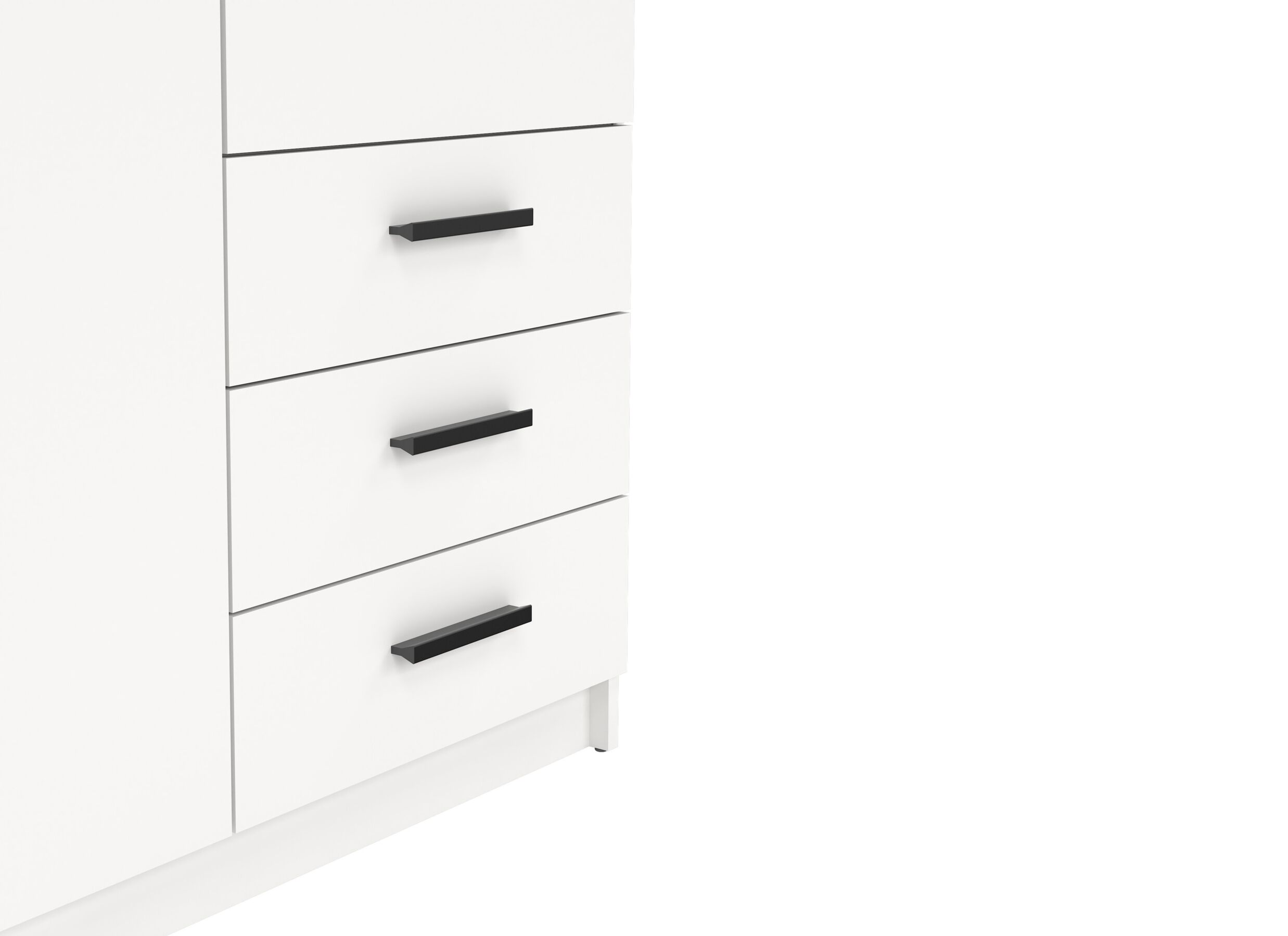 Detail - Garde-robe Sprint 99cm - décor - blanc