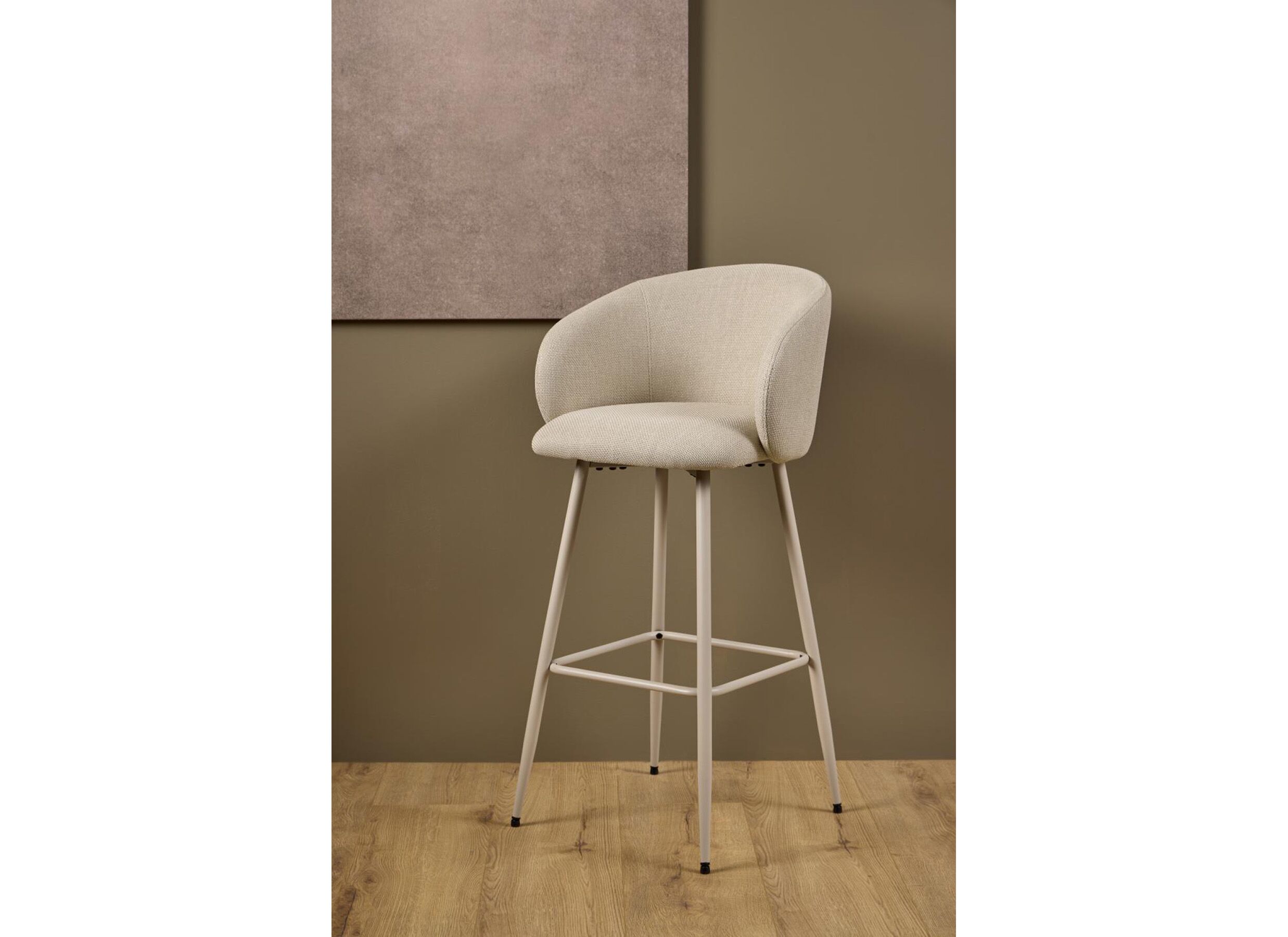 Sfeerfoto - Barstoel ZH78cm - stof - beige