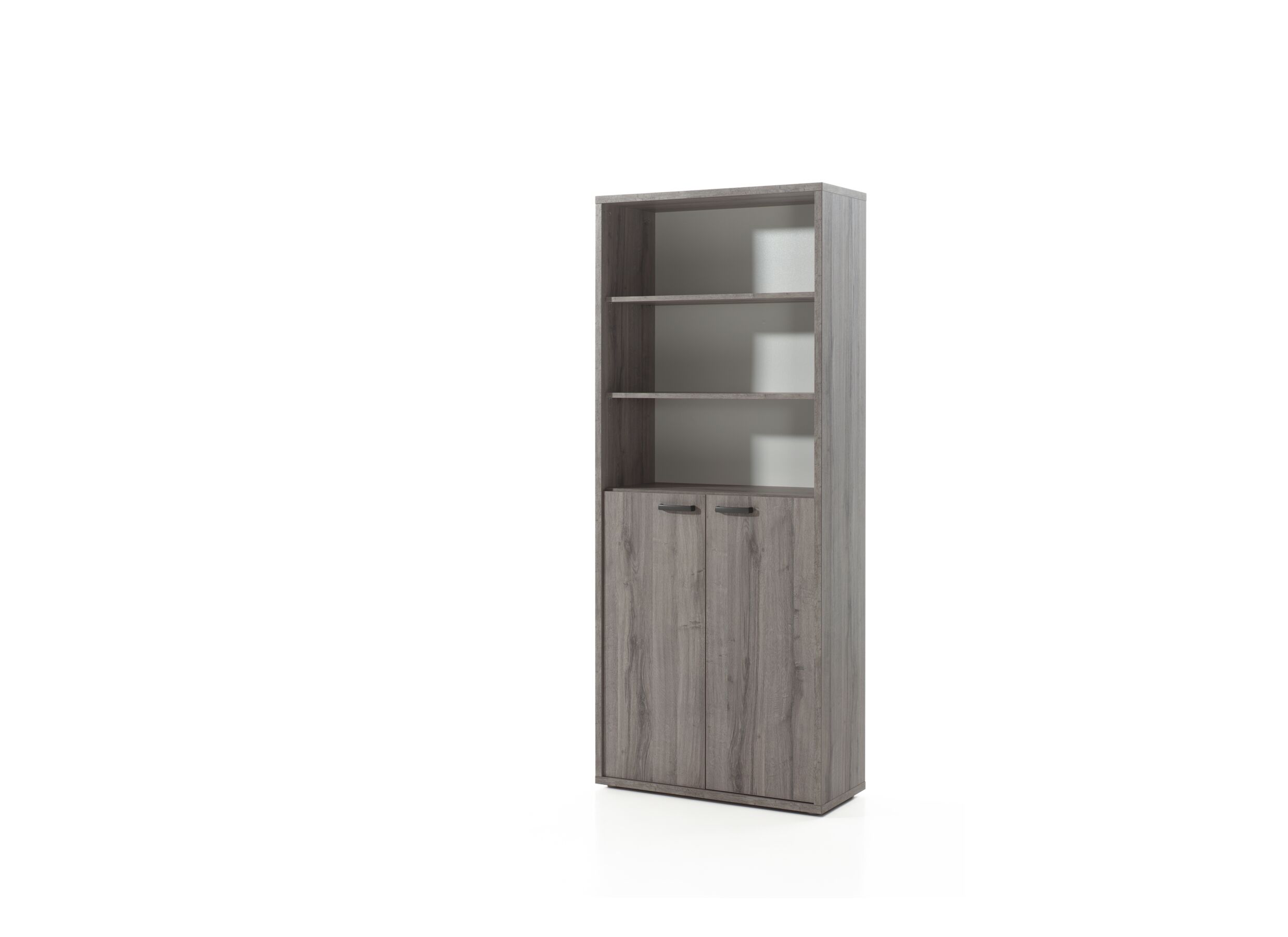 Boekenkast Pronto 2 90x216x40cm - melamine - sherman grijs
