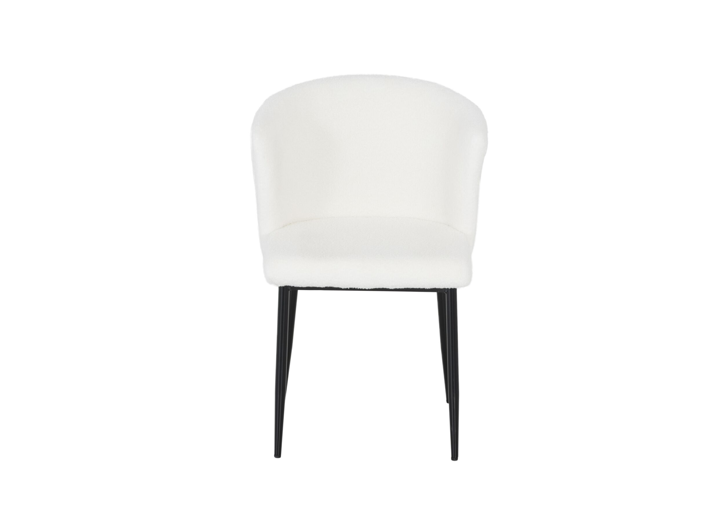 Aperçu - Chaise Gattino 55,5x48x81cm - bouclé - blanc