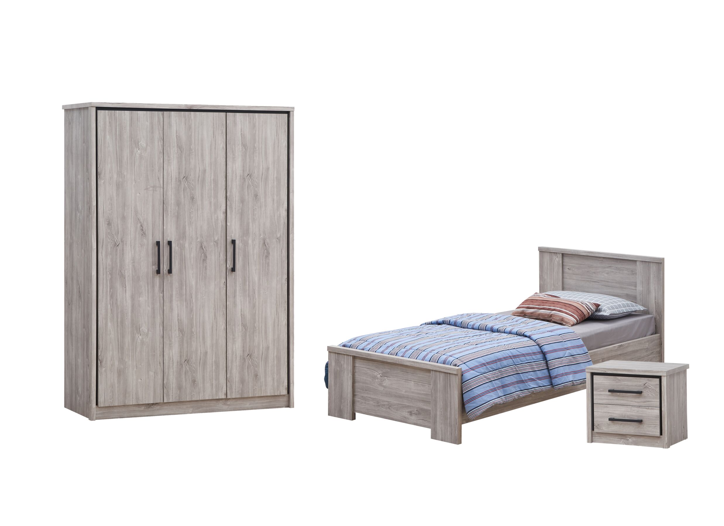 Chambre enfant Elias avec armoire 3 portes - Chambre enfant Elias avec armoire 3 portes