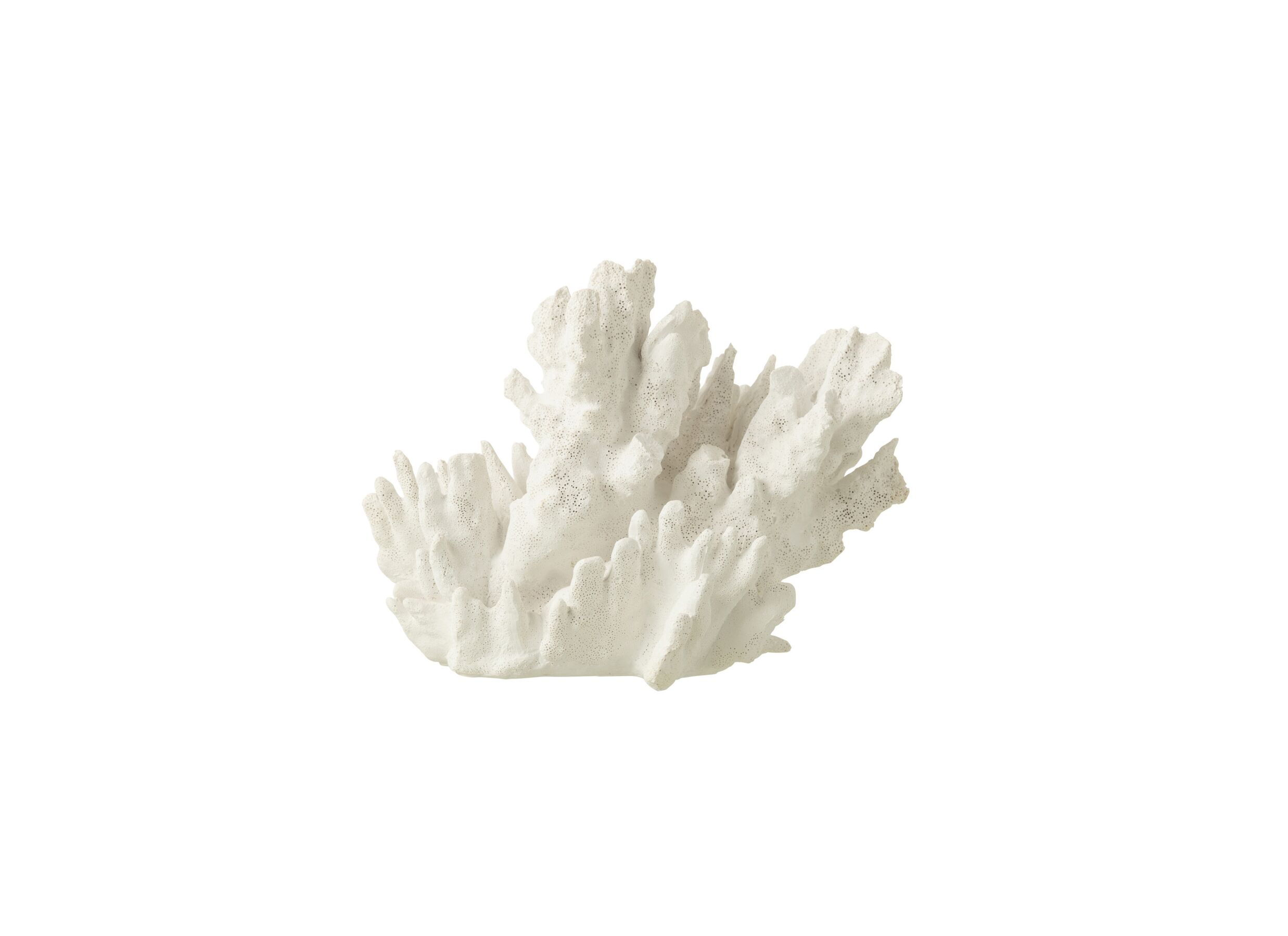 Plus Important - Déco Corail H21cm - polystone - blanc