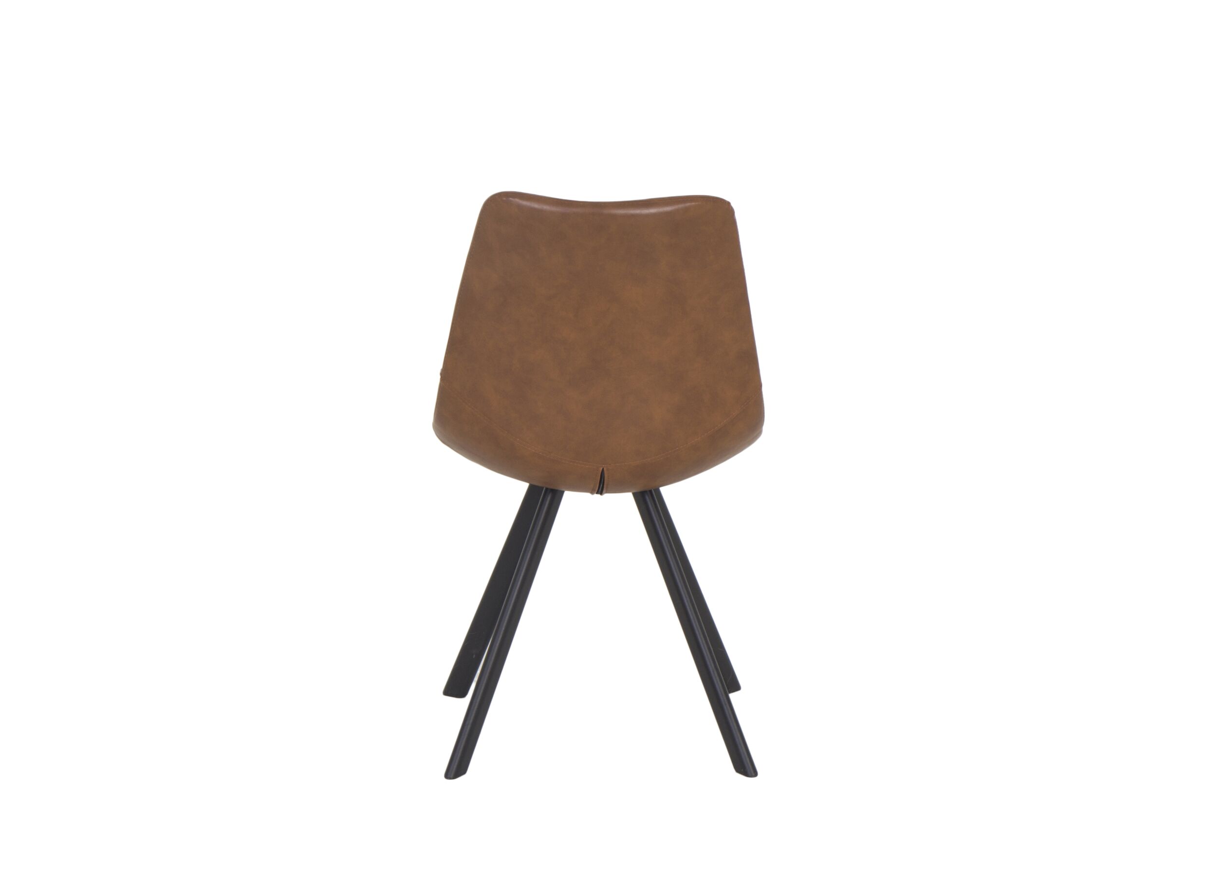 Chaise Frantz 47x57x83cm - similicuir - cognac