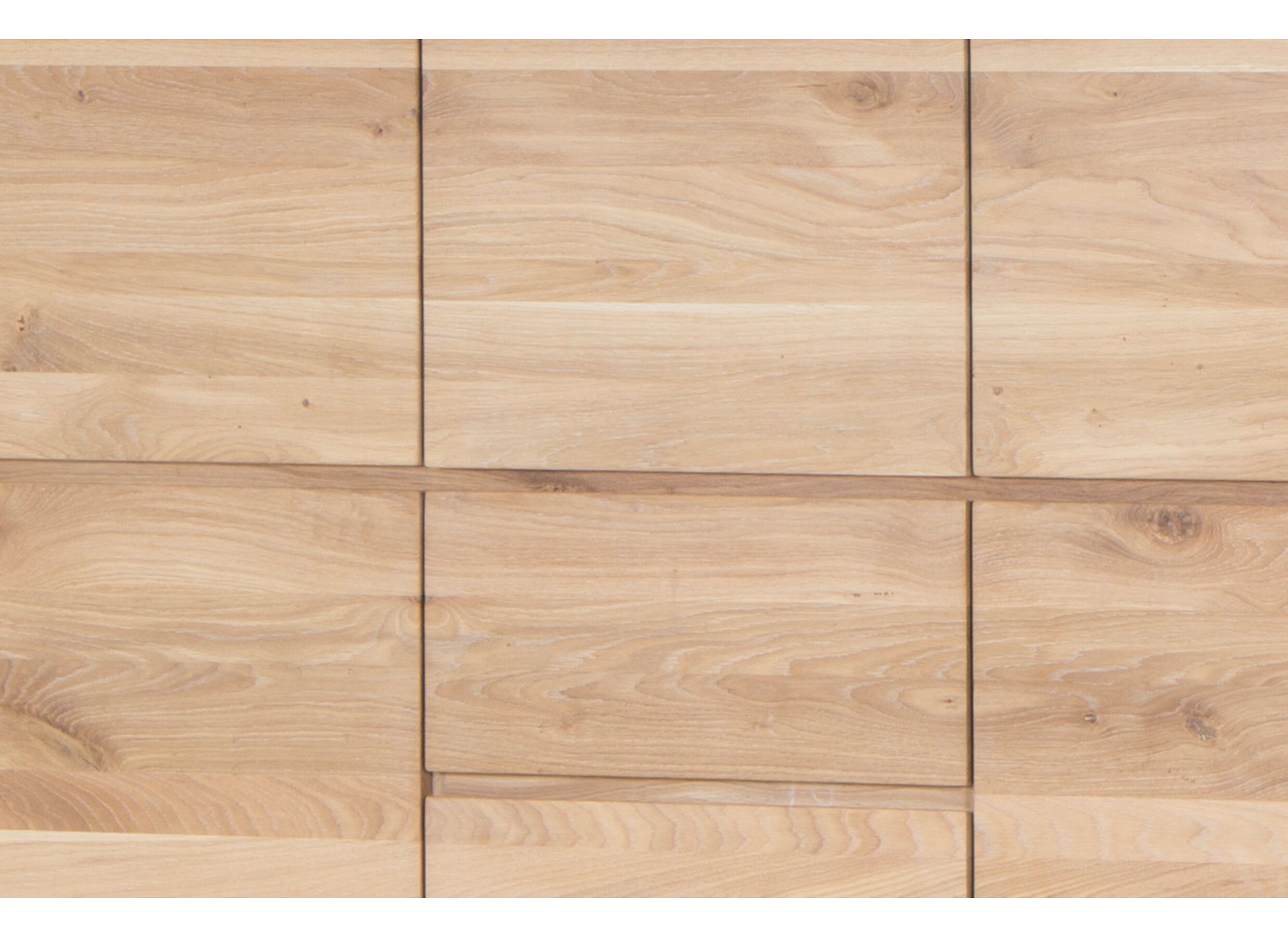 Wandmeubel Caviar 165cm - eik massief/decor - naturel