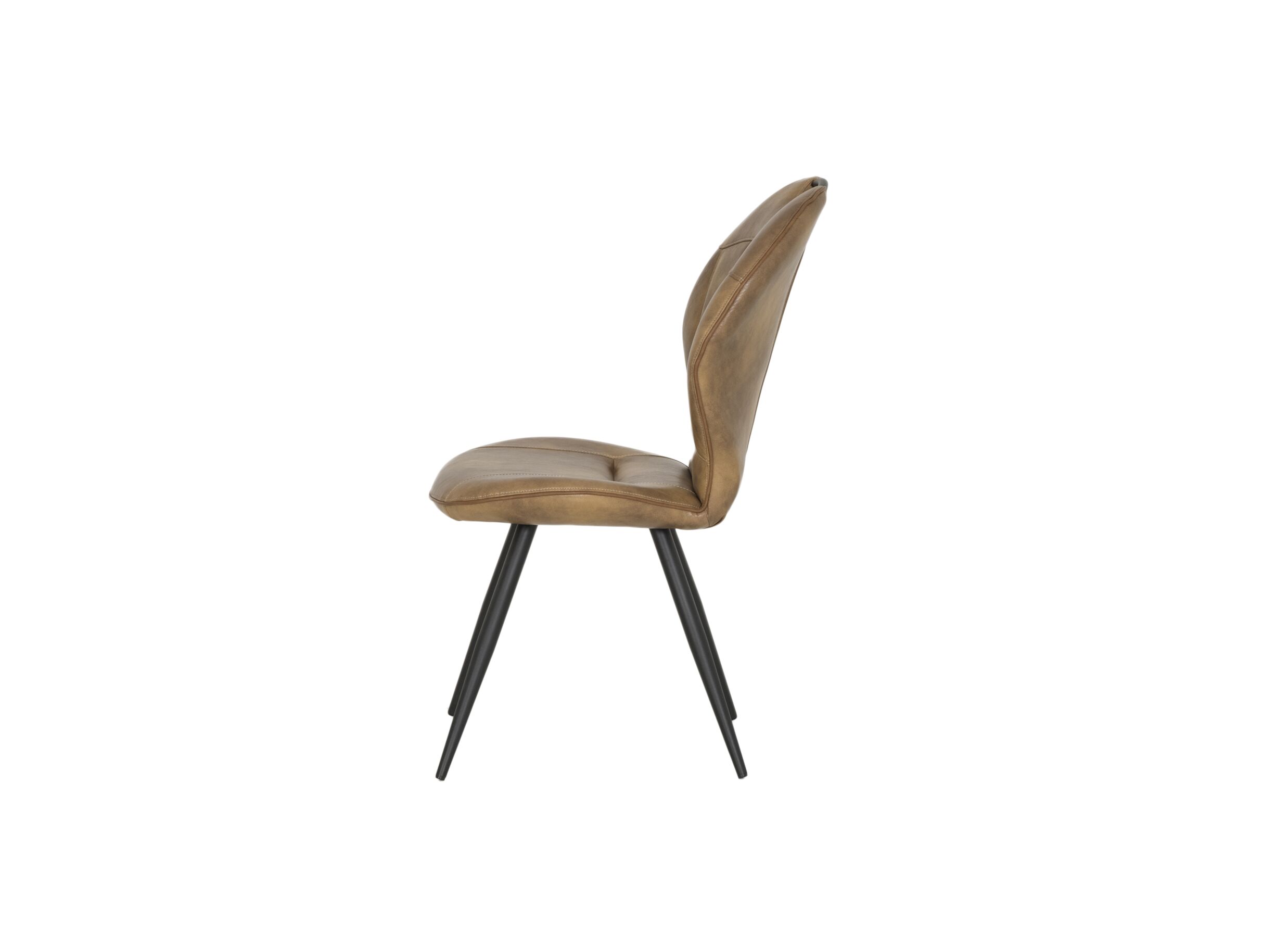 Overzichtsfoto - Stoel ST1910 53x66x93.5cm - lederlook - cognac