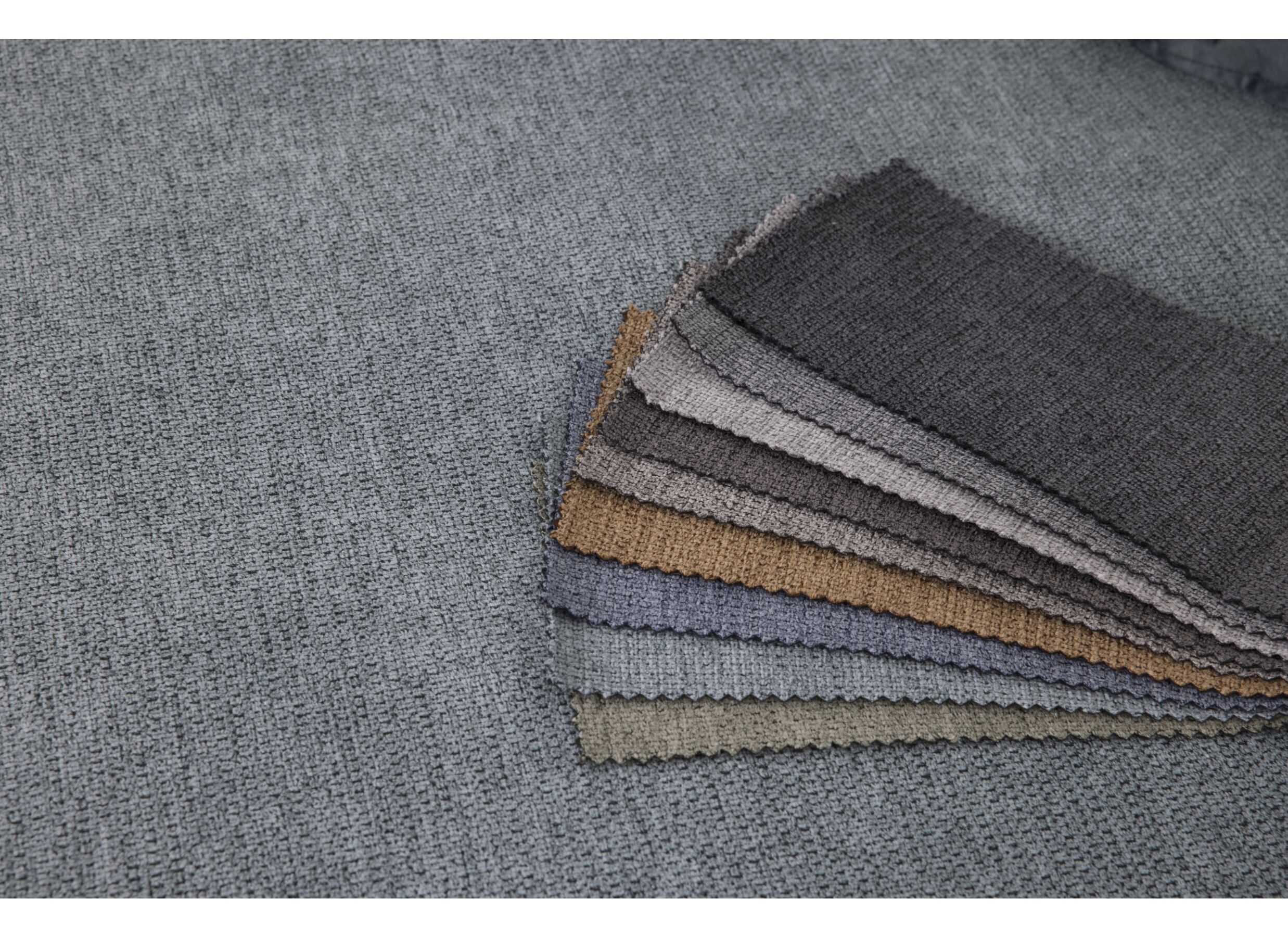 Couleurs - Canapé d'angle Sumare 280x182cm - tissu - bleu