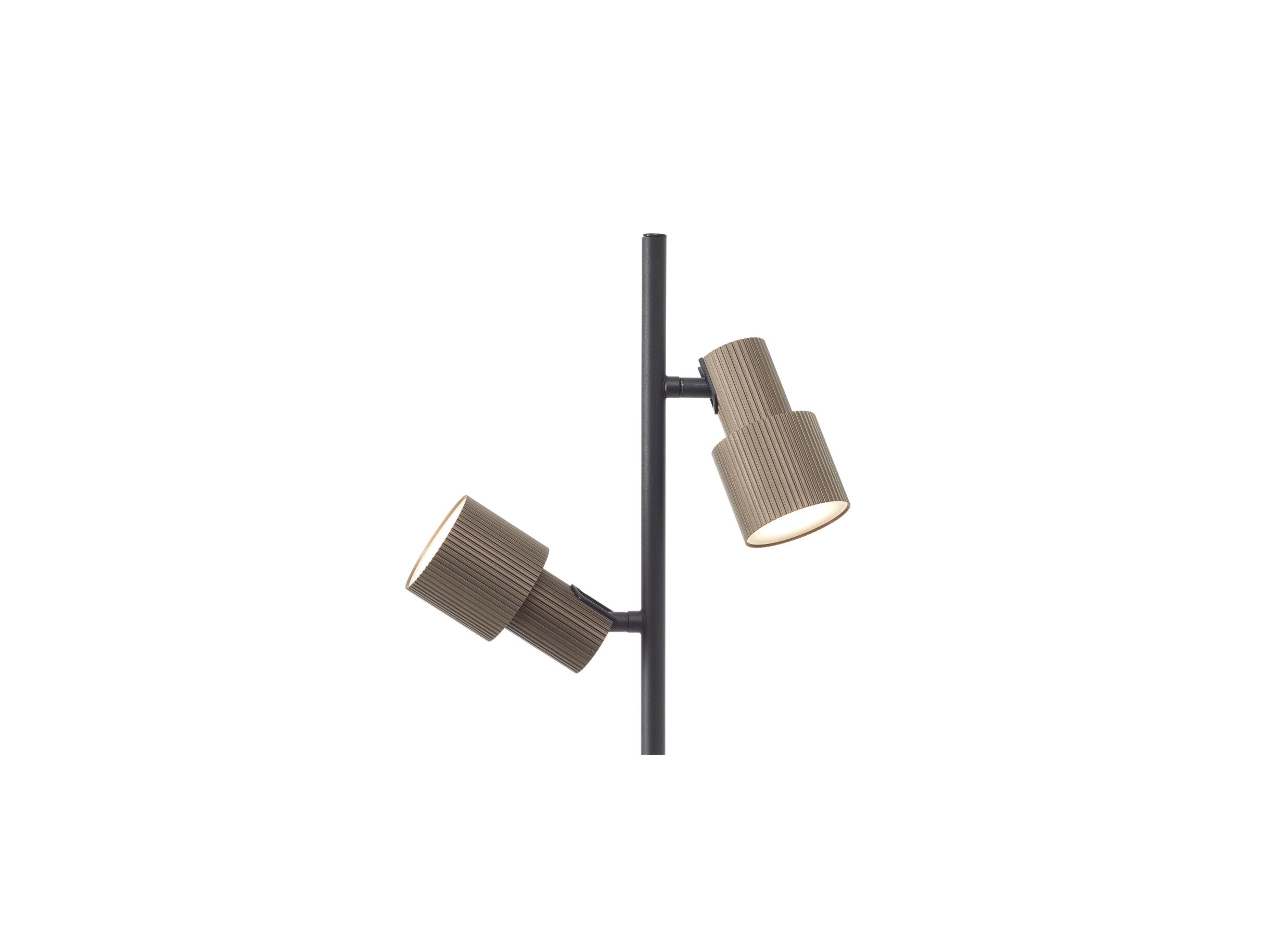 Detail - Lampadaire Cadiz GU10 H140cm - aluminium - noir/bronze