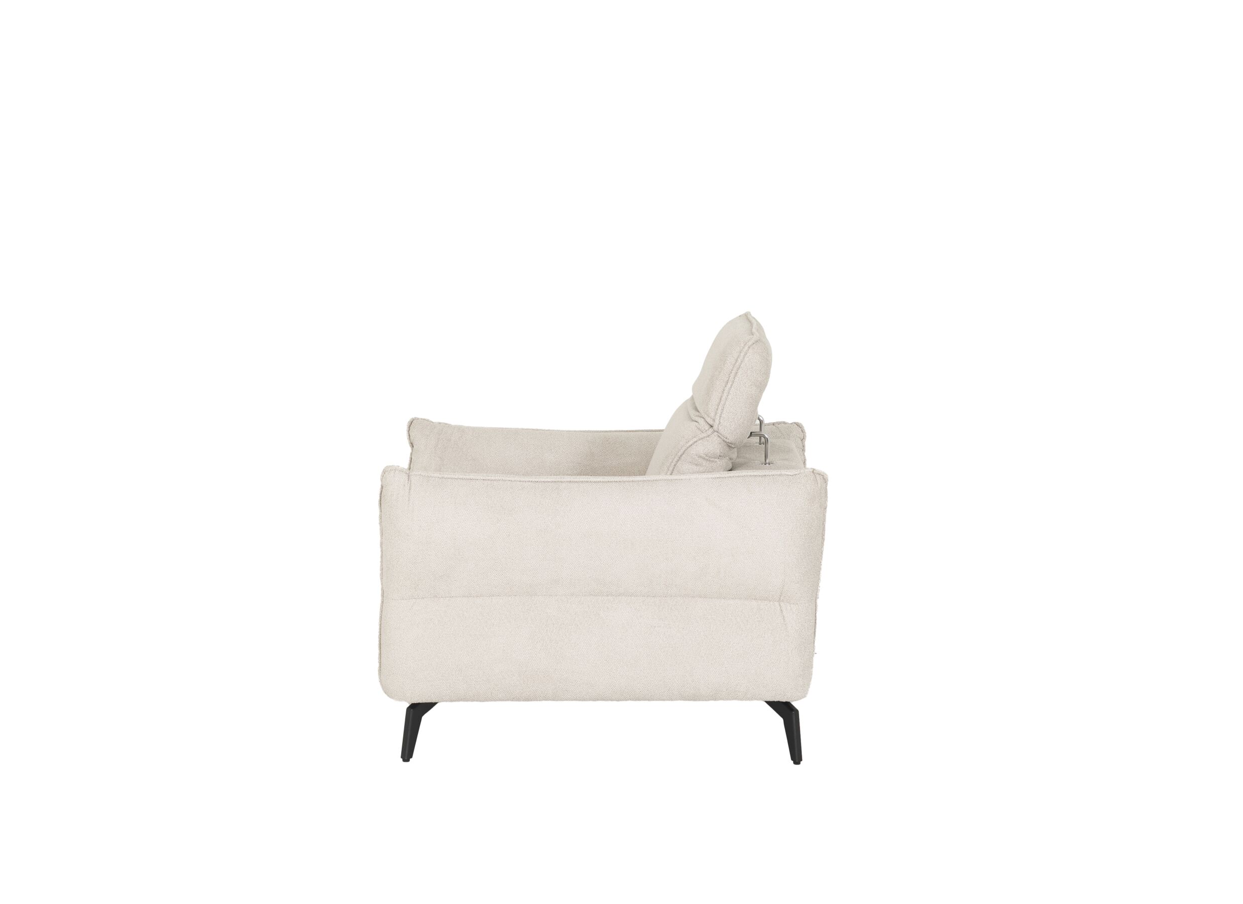 Overzichtsfoto - Zetel Lando 1-zit - stof - off white