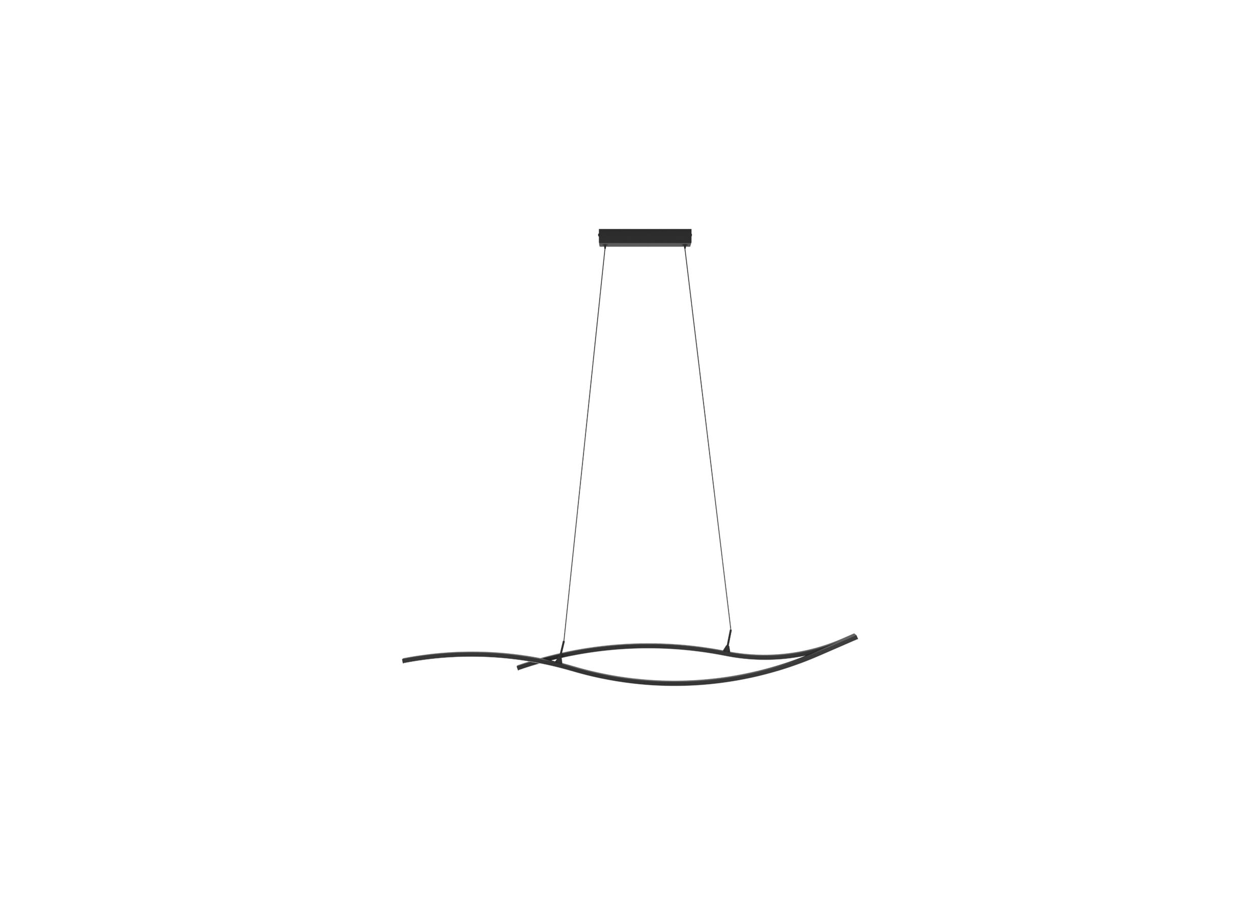 Aperçu - Suspension Grisolia 140x7cm 20W LED acier noir