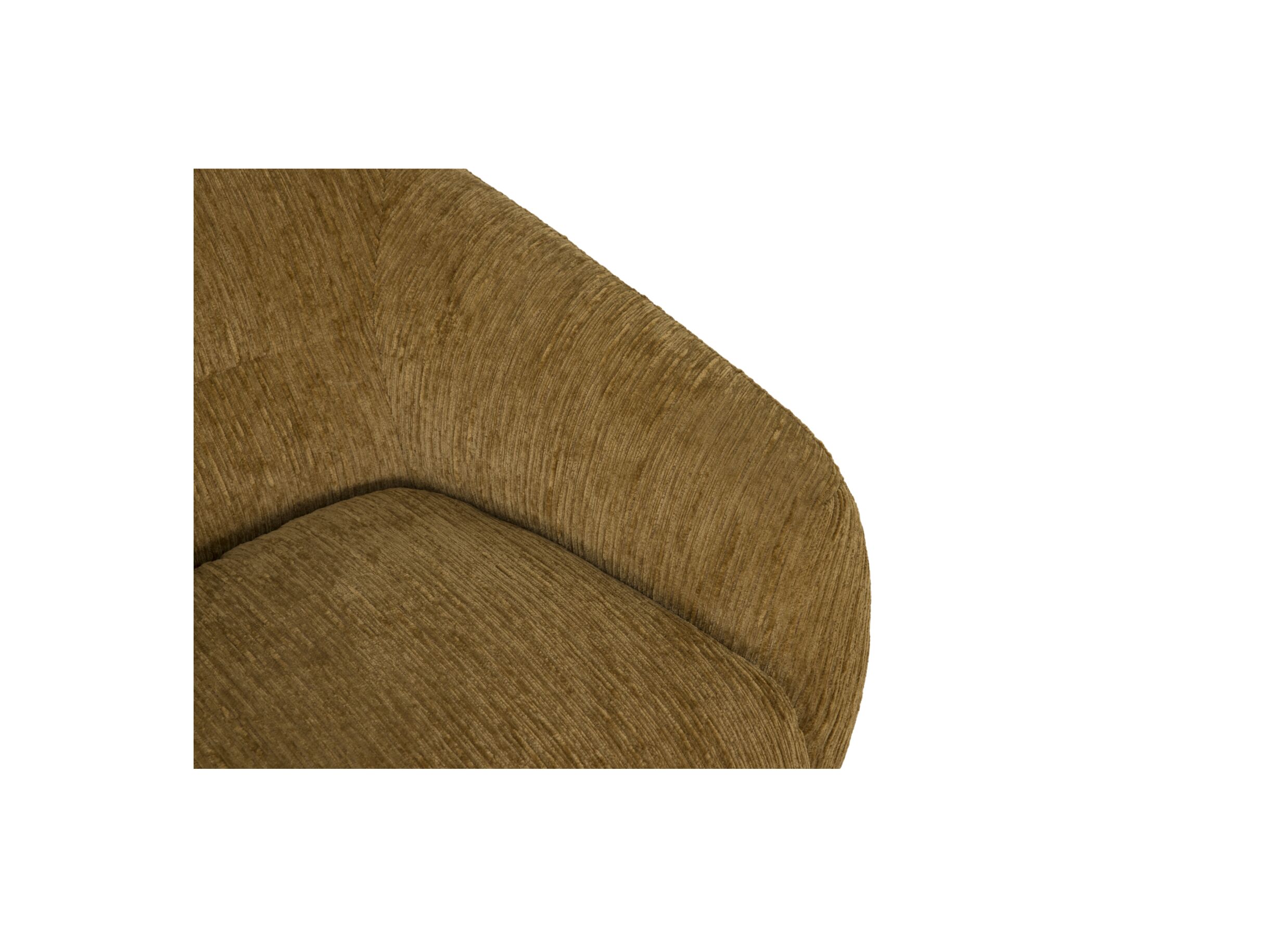 Detailfoto - Fauteuil Berlin 87x84x76cm - stof - pompoen