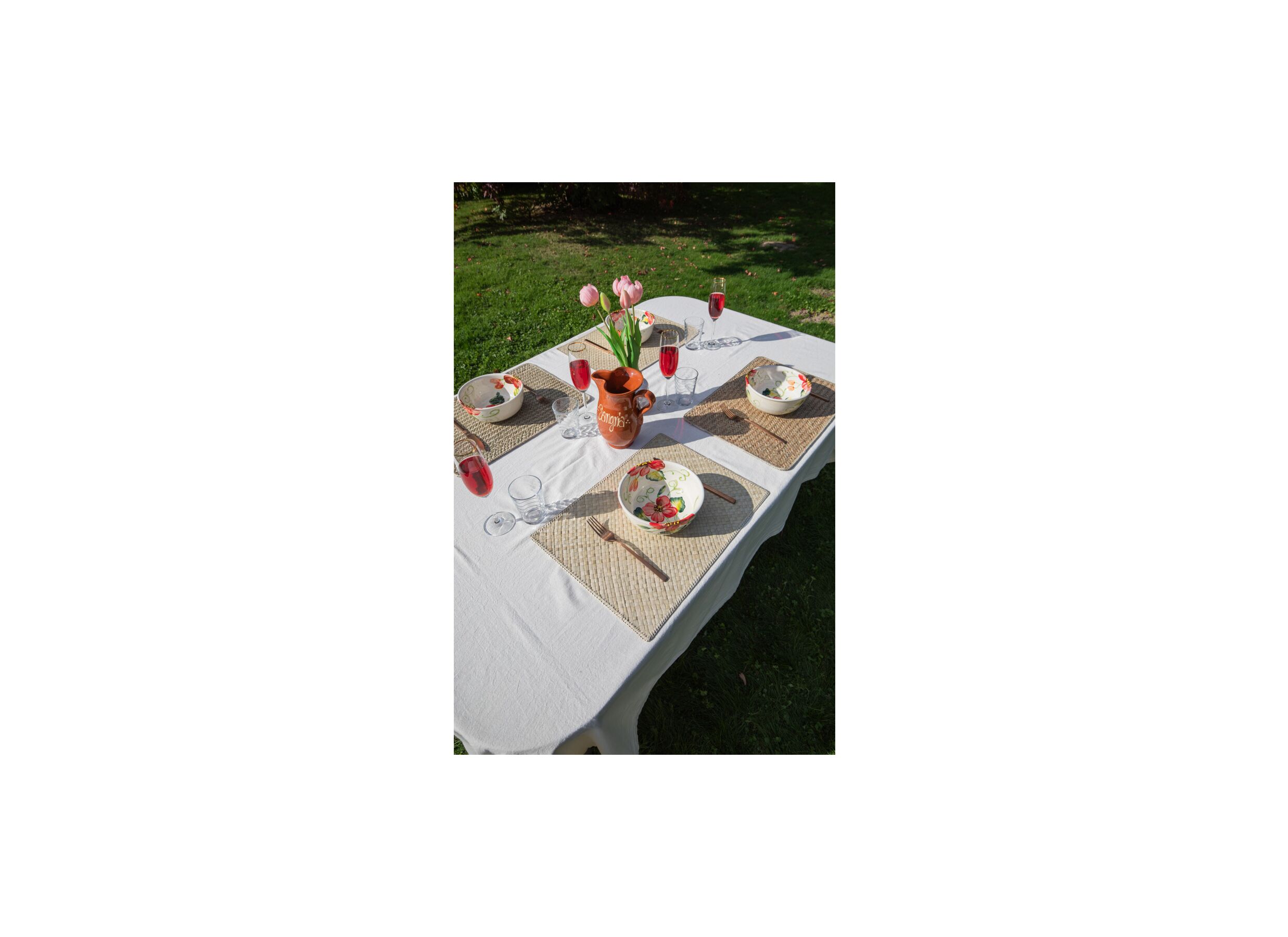 Foto ambiance - Set de table Callia 33x45cm - zostère - naturel