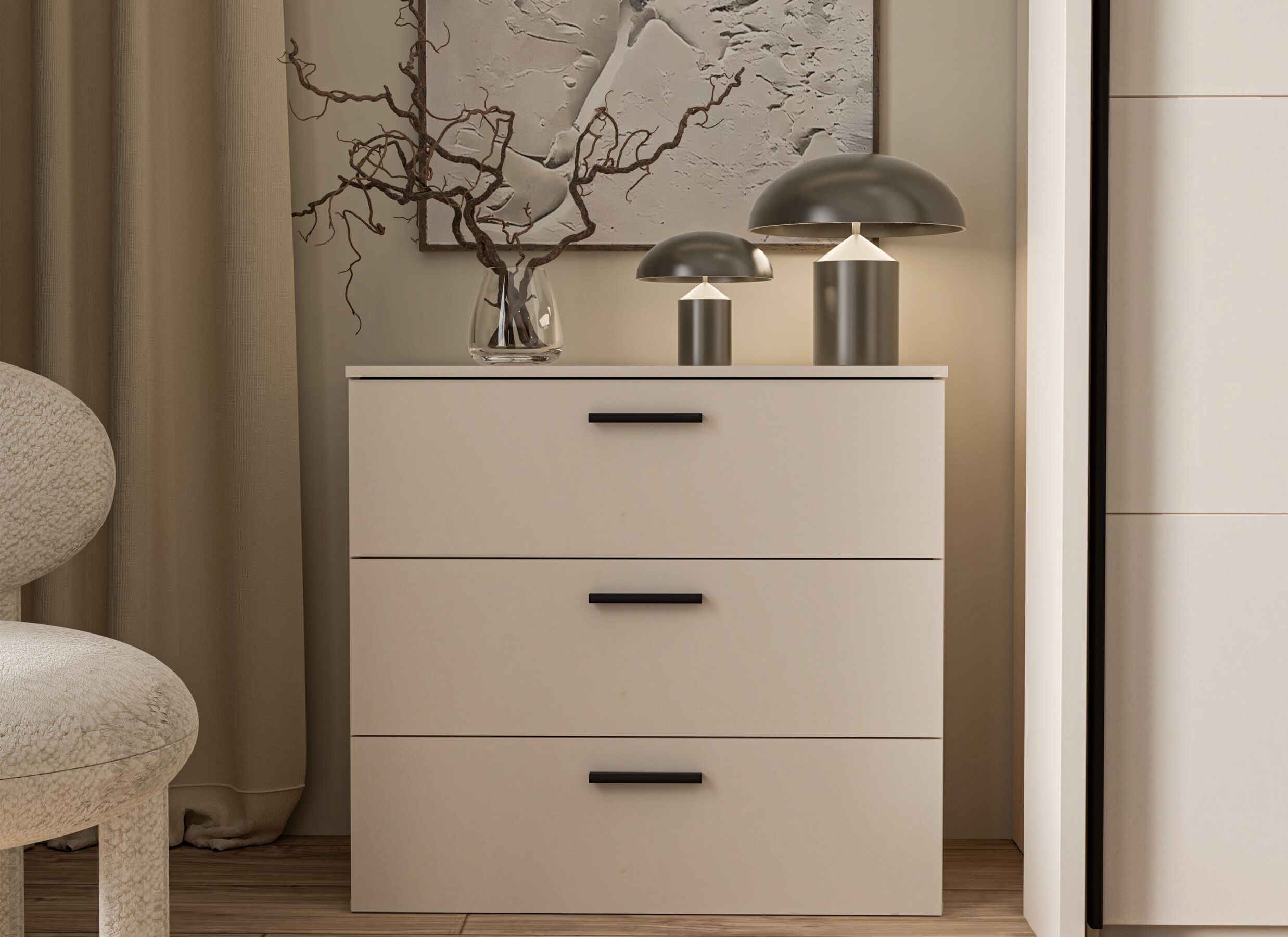 Sfeerfoto - Ladekast Ingalill 80x41x80cm - decor - sand