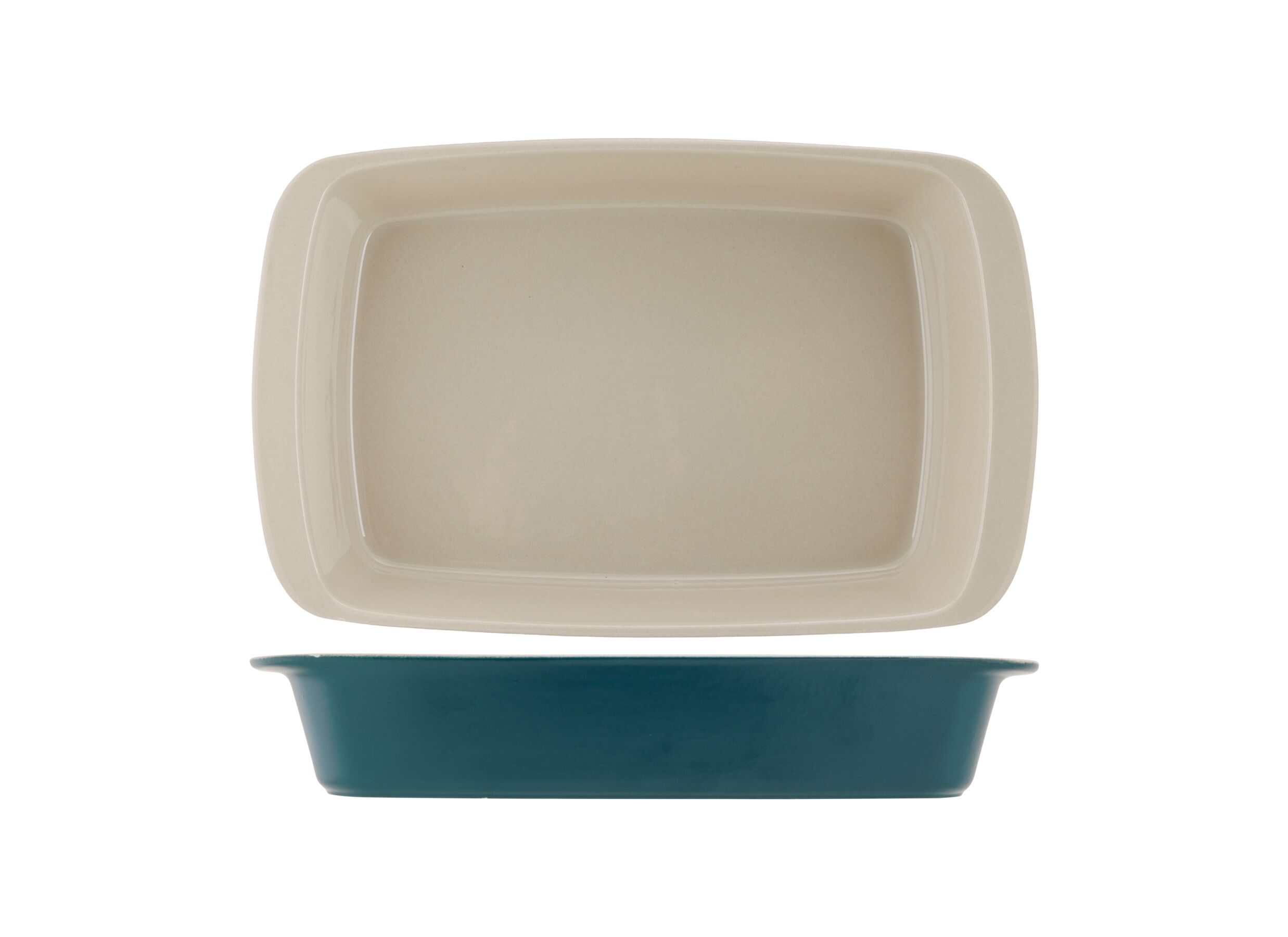 Overzichtsfoto - Ovenschaal Fontestic 34x20,8cm - stoneware - donkergroen