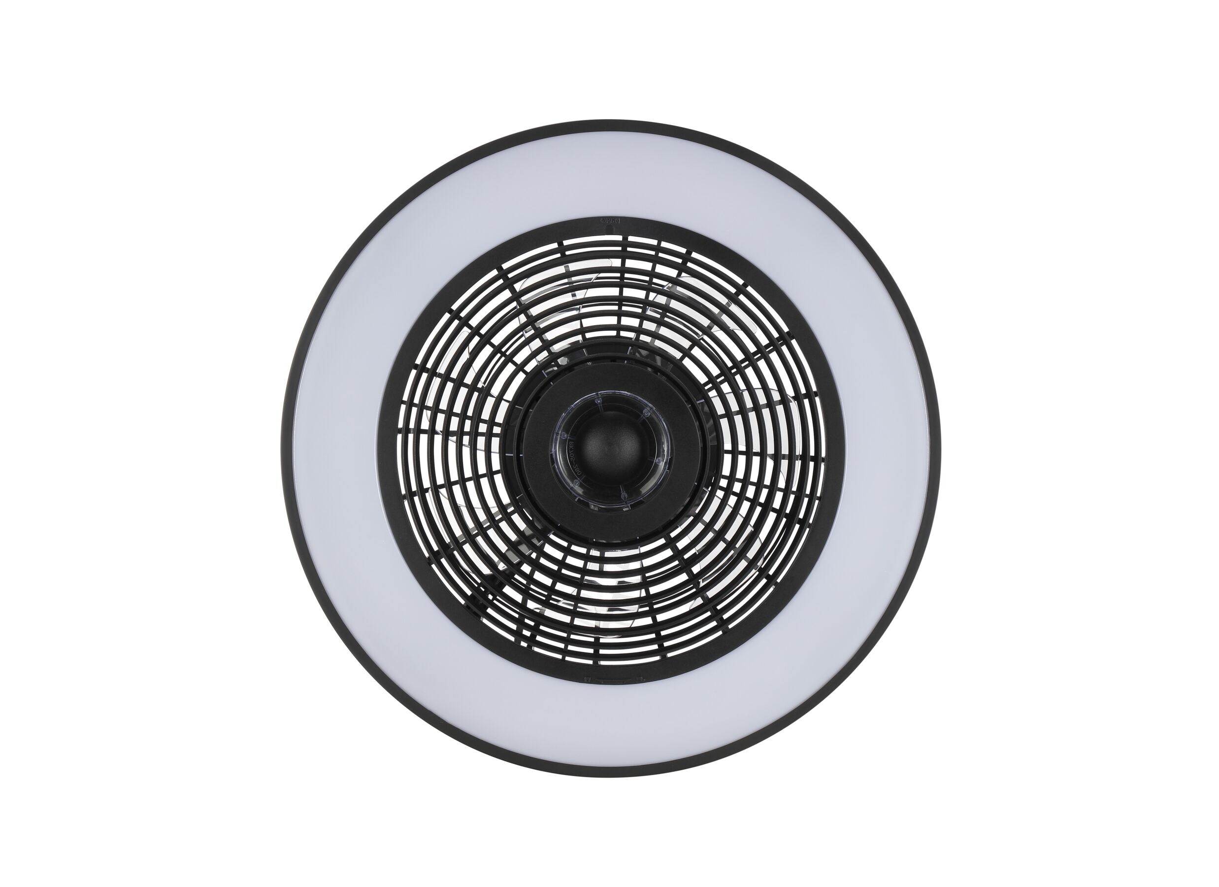 Aperçu - Plafonnier Catania avec ventilateur Ø48,6 - plastique - noir