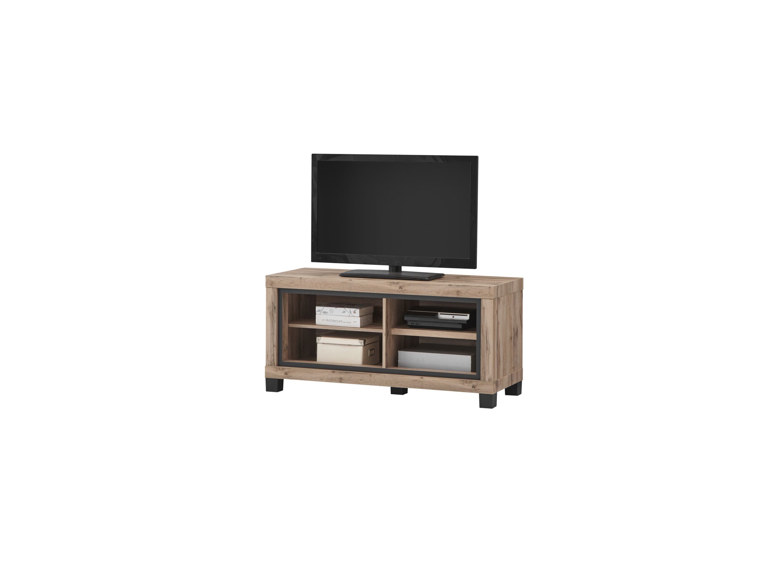 Disposition - Meuble TV Elegance 120cm - film décoratif - canada oak