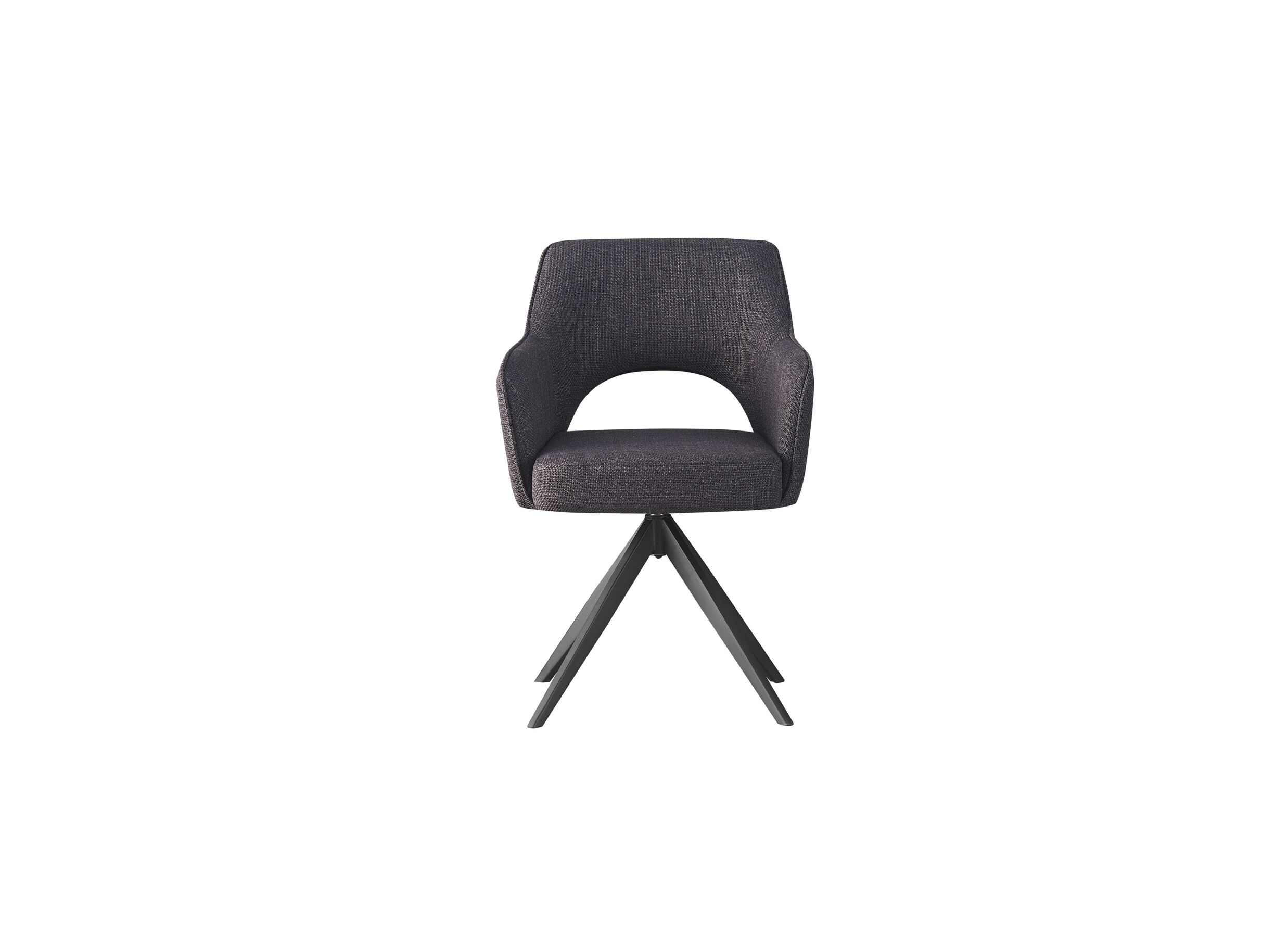 Draaistoel Mesa 55x48x84cm - stof - antraciet