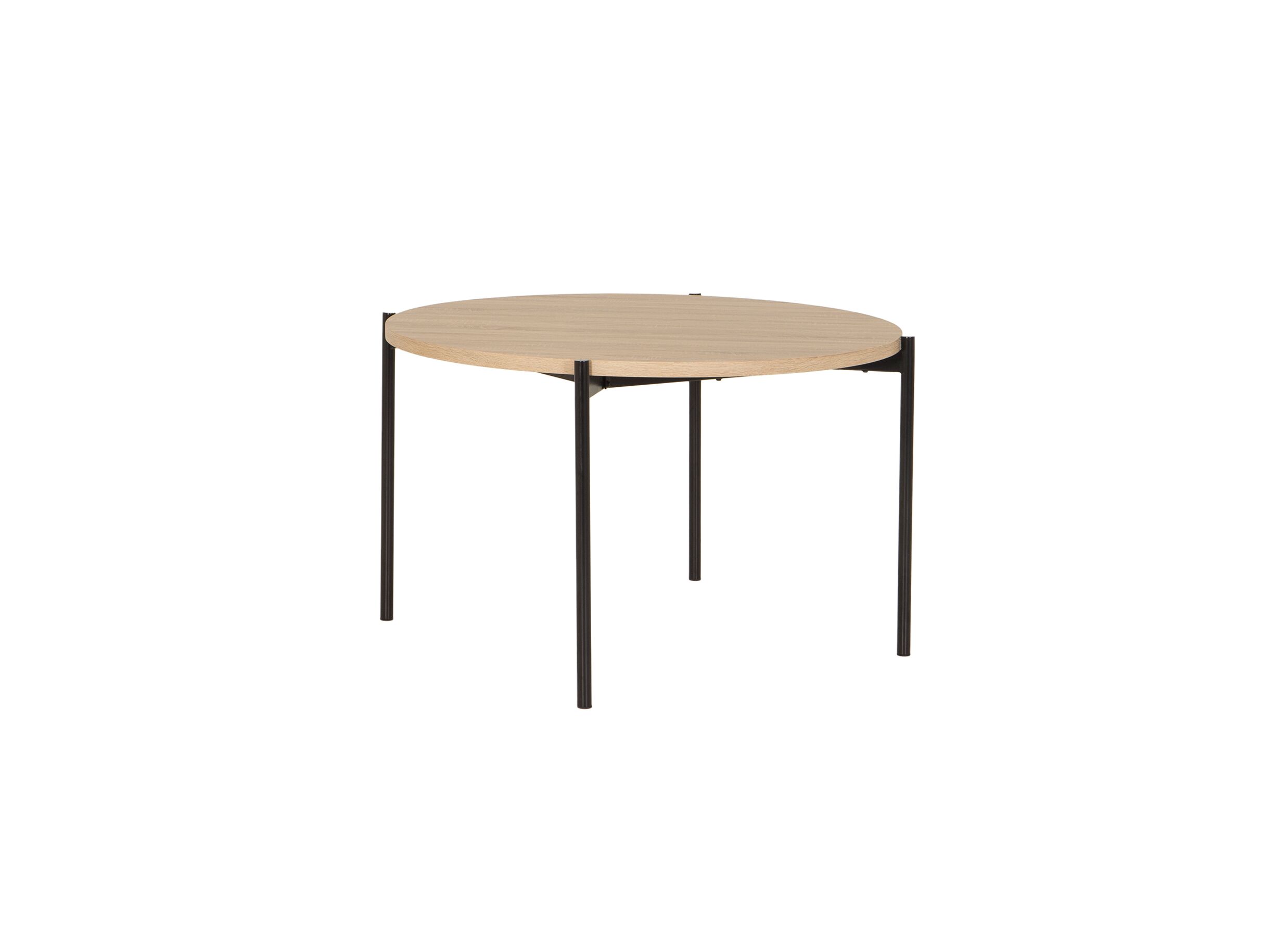 Table ronde Lais Ø120cm - Table ronde Lais Ø120cm - mélamine - brun