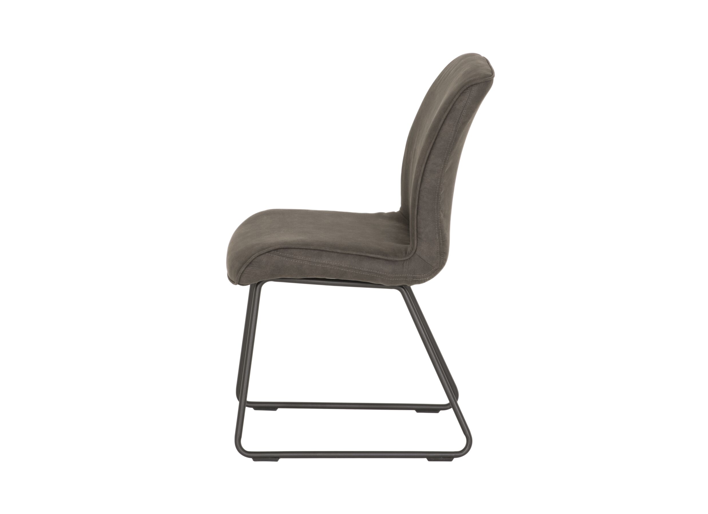 Detail - Chaise Saint 50x53x86cm - microfibre - anthracite