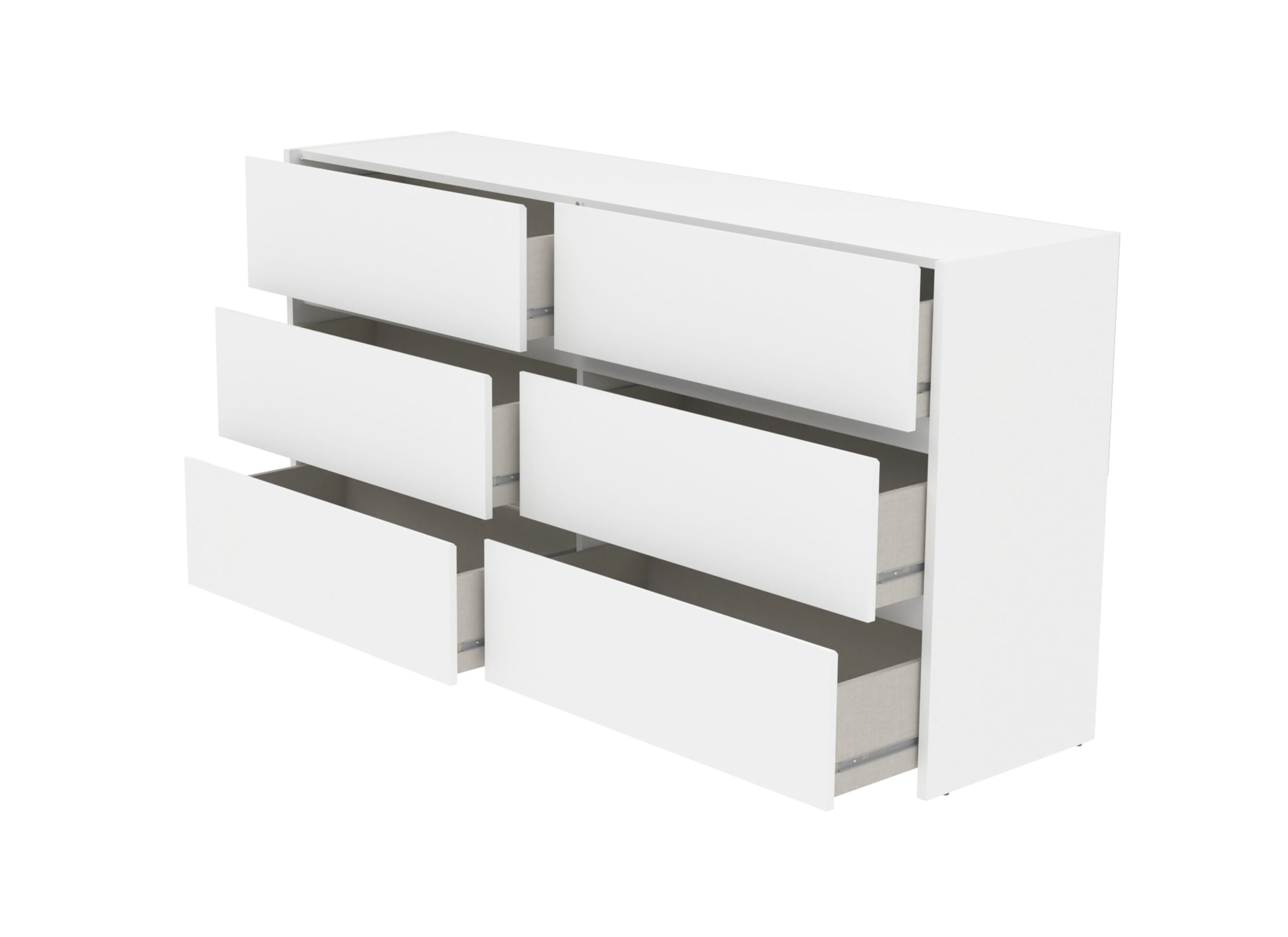 Indeling - Ladekast Mosaik 158x40x81cm - decor - wit