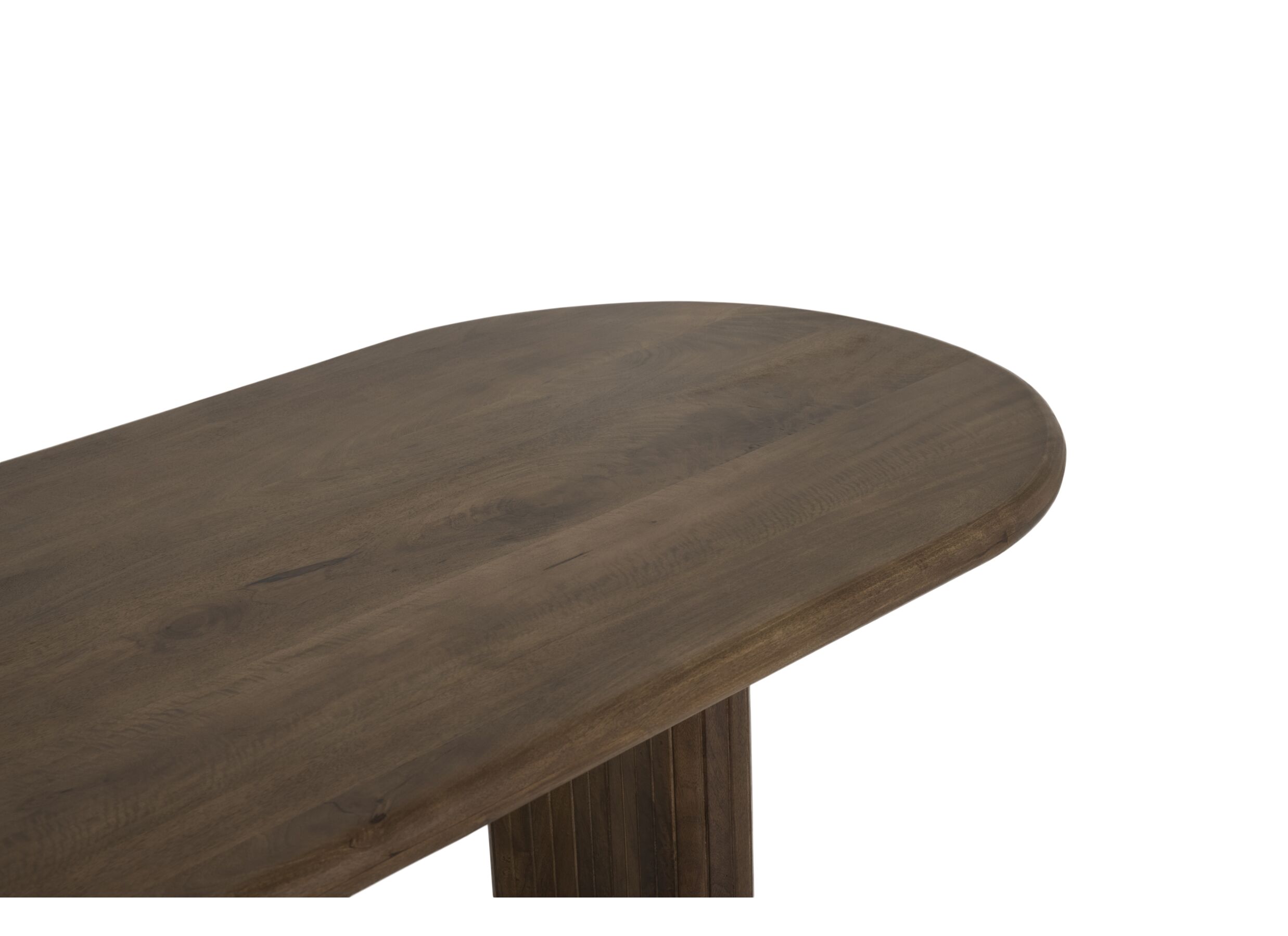 Detail - Table Marrone 240x100cm - manguier massif - marron