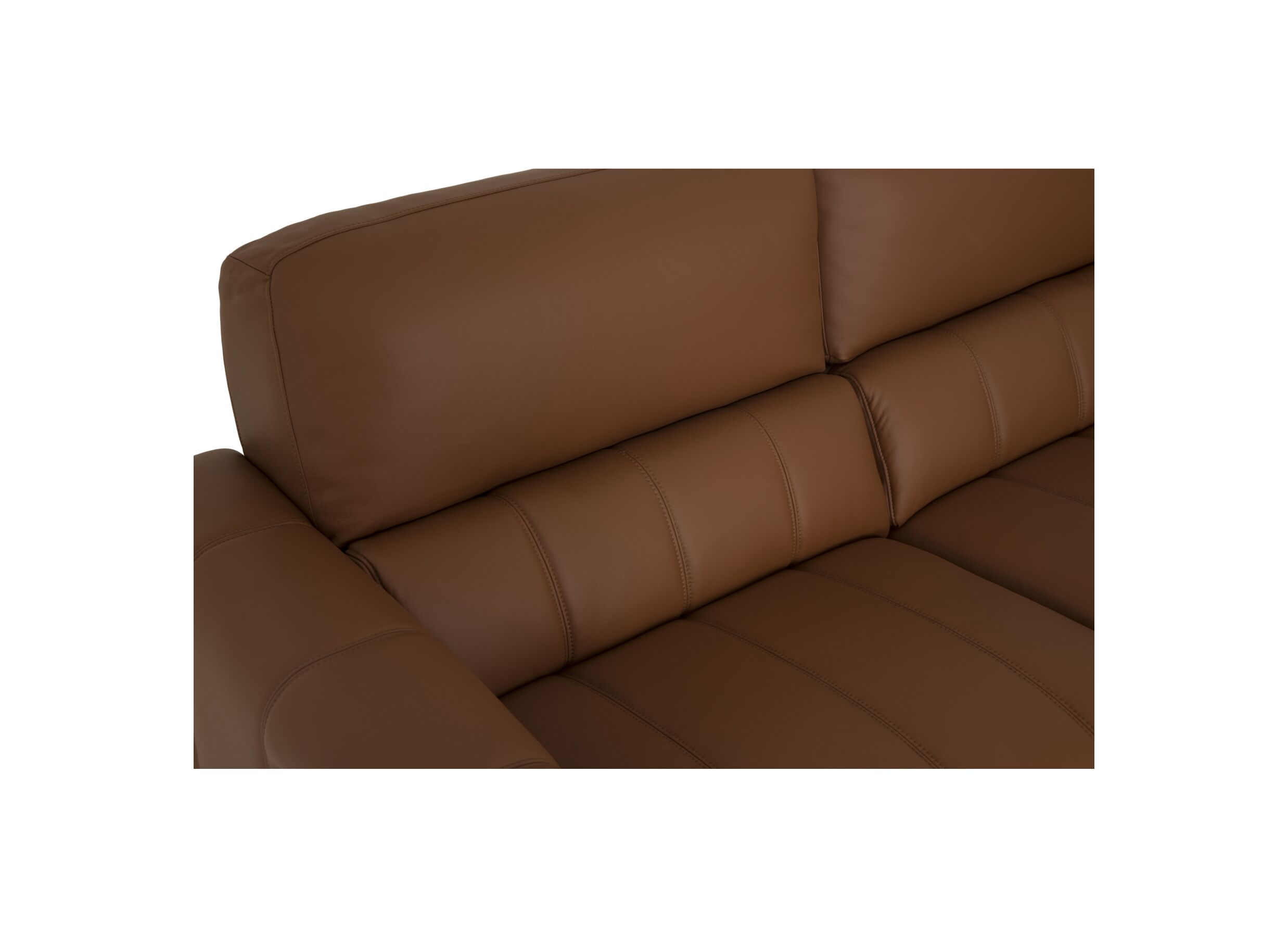 Detailfoto - Zetel Shak-Bis 2,5+2-zit - leder - warm bruin met relax