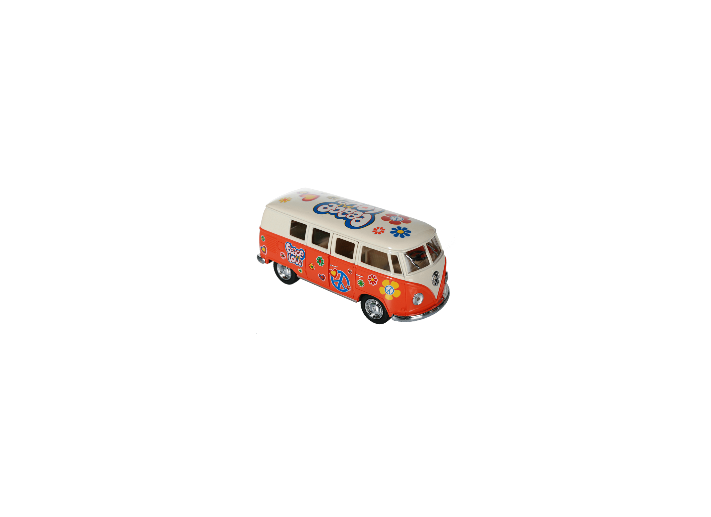 Detail - Car Model 1962 VW Bus Peace & Love