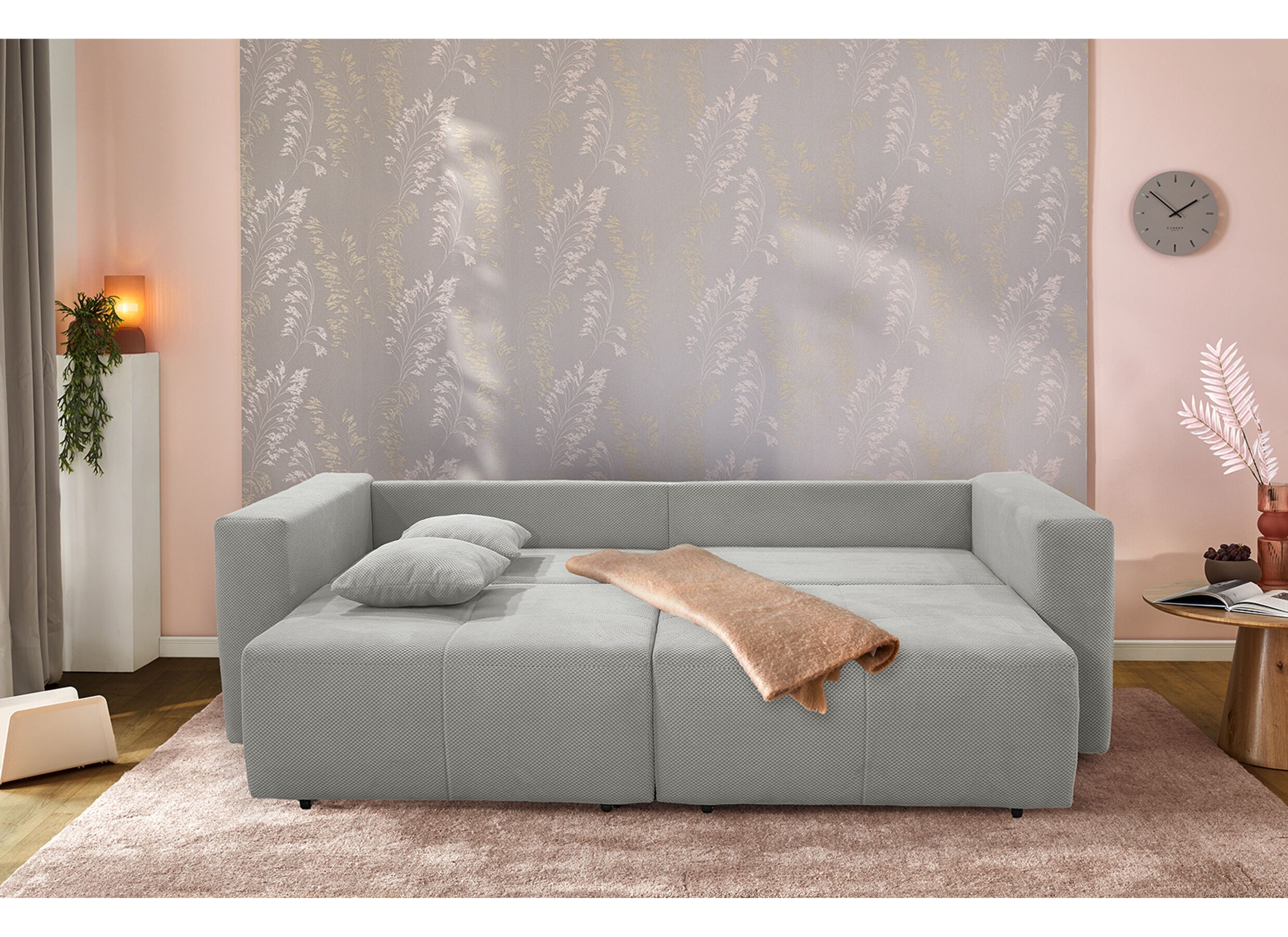 Sfeerfoto - Zetel Relax Bigsofa 4-zit - stof - lichtgrijs