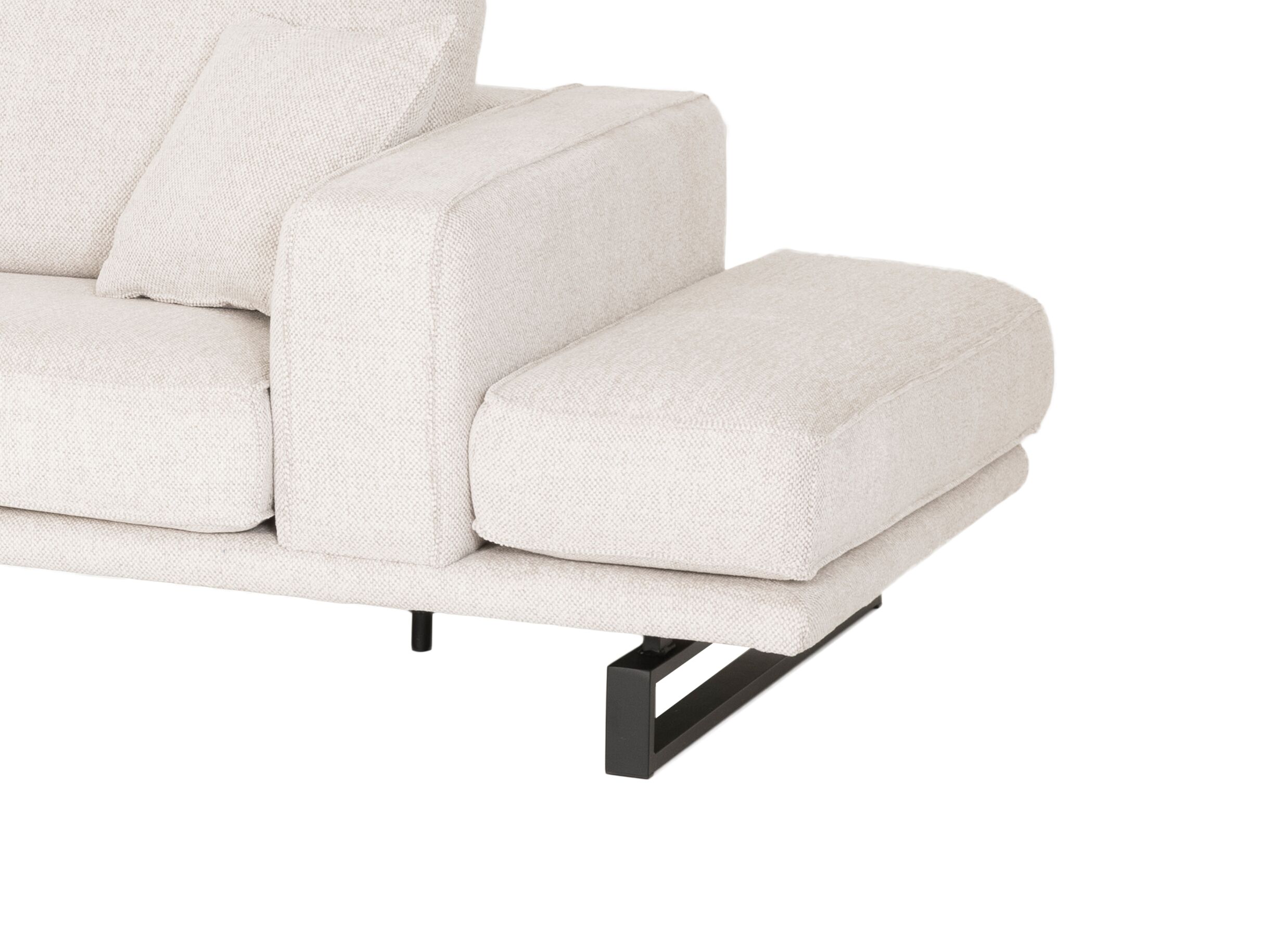 Detailfoto - Hoeksalon Divan 393x197cm - stof - lichtbeige