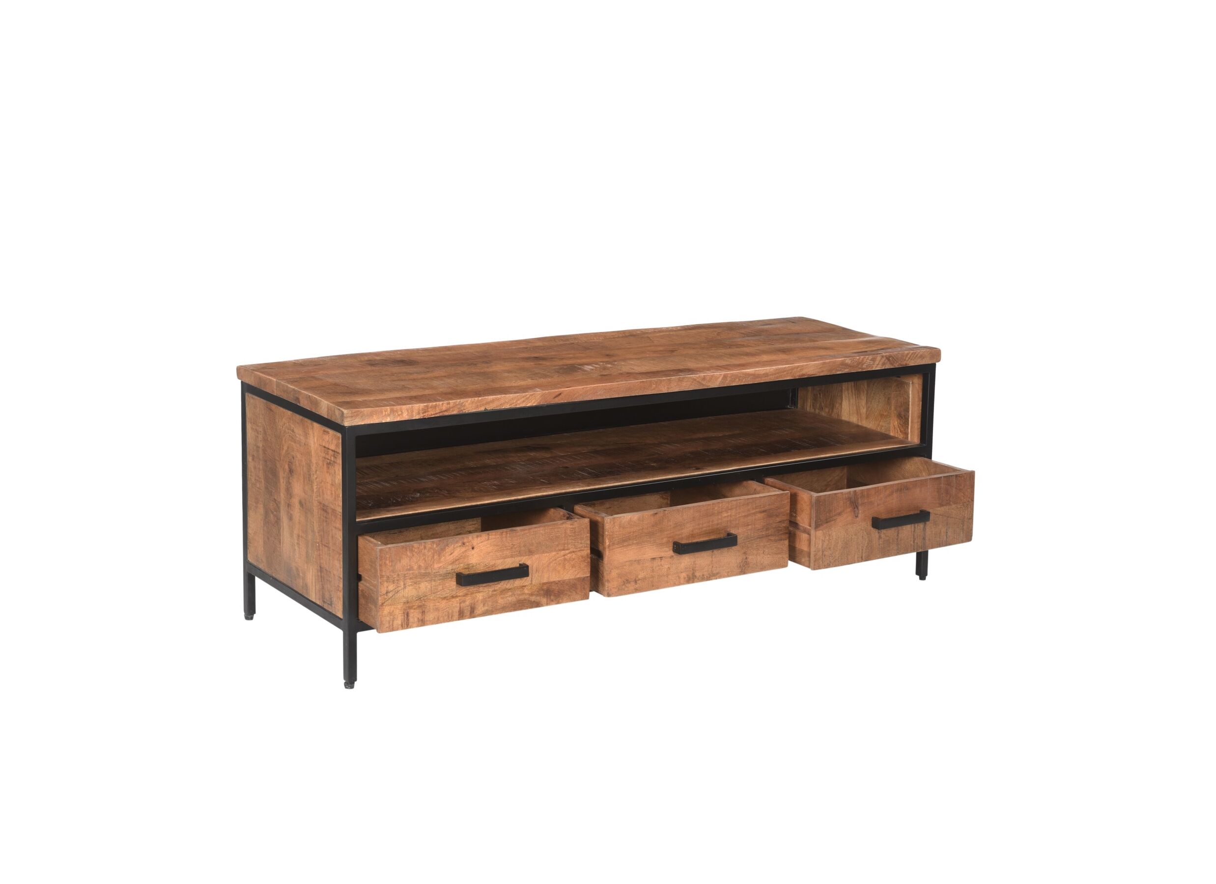 Meuble TV Lia 150cm - manguier massif - naturel