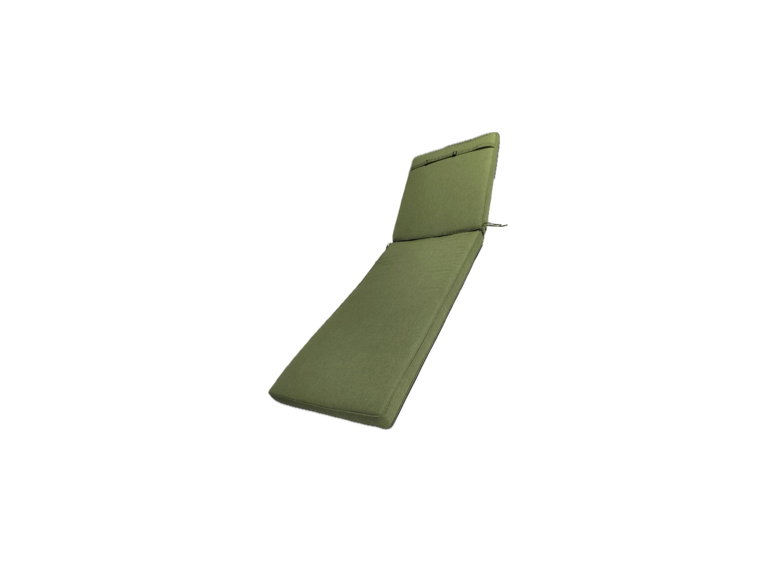 Aperçu - Coussin chaise longue Summertime 190x62cm - fibre polyester - vert