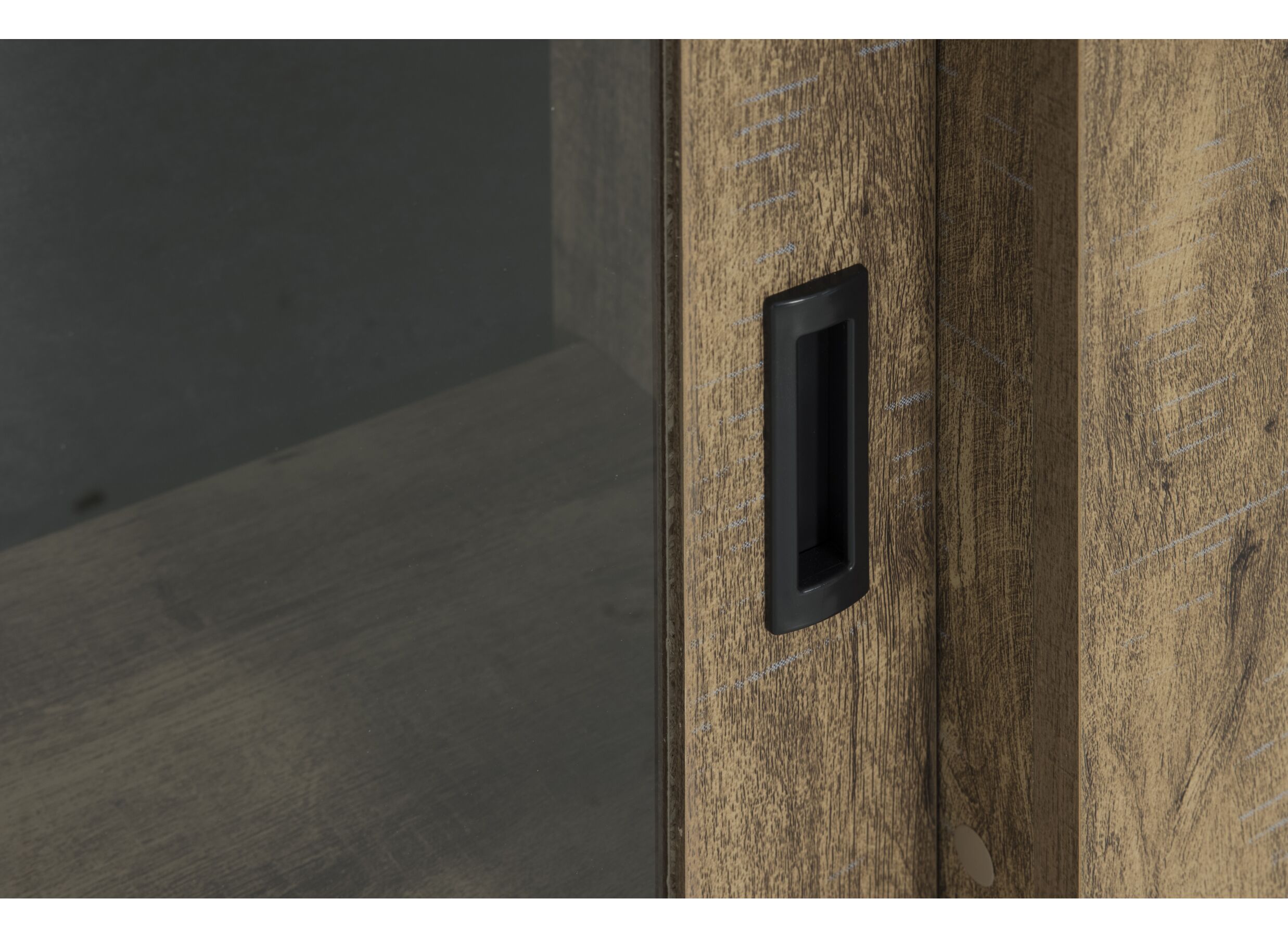 Vitrine Etienne 221cm - décor - noir
