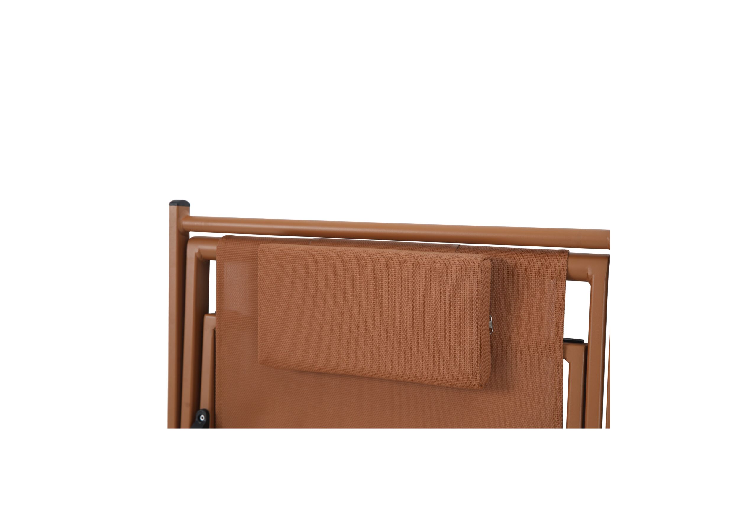 Detailfoto - Strandstoel Plage aluminium - oranje