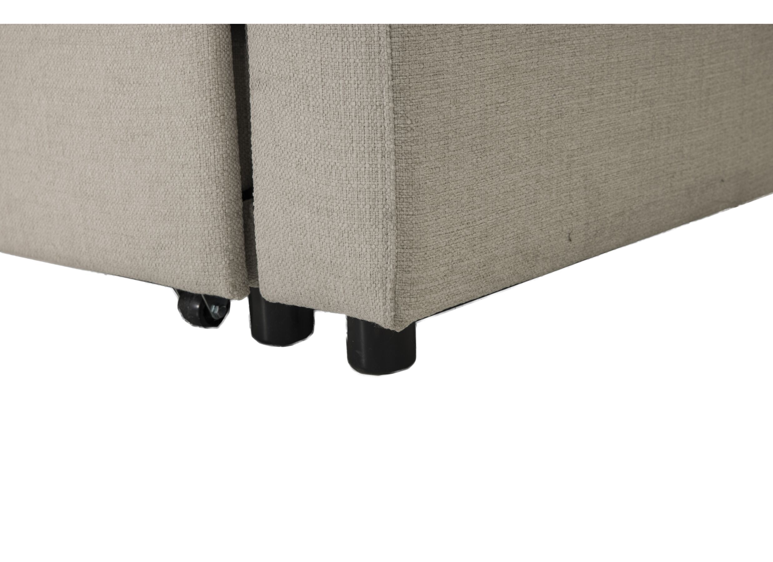 Detail - Canapé d'angle Moncada 213x122cm - tissu - beige