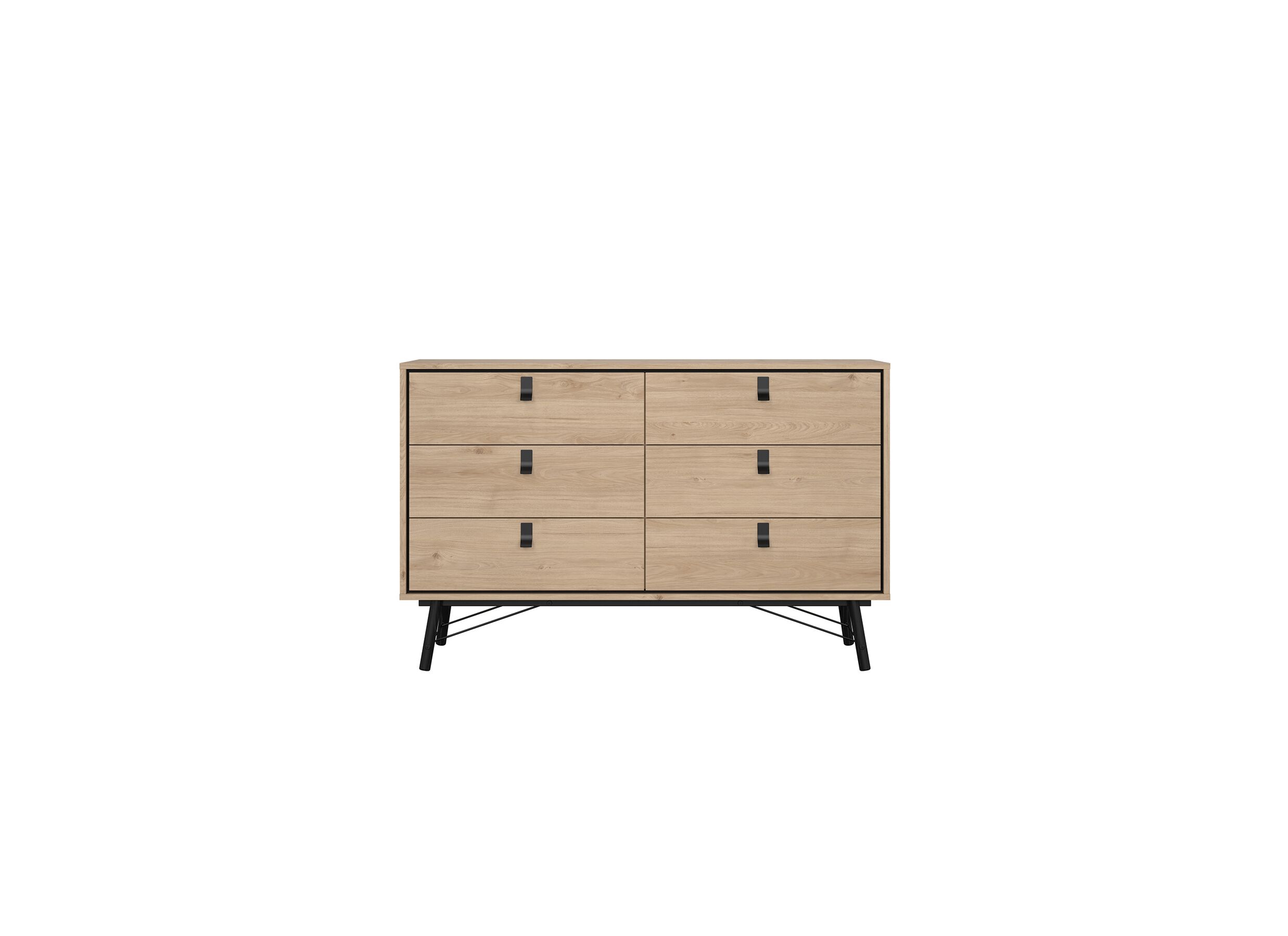 Ladekast Ry 151x41x95cm - decor - bruin/zwart