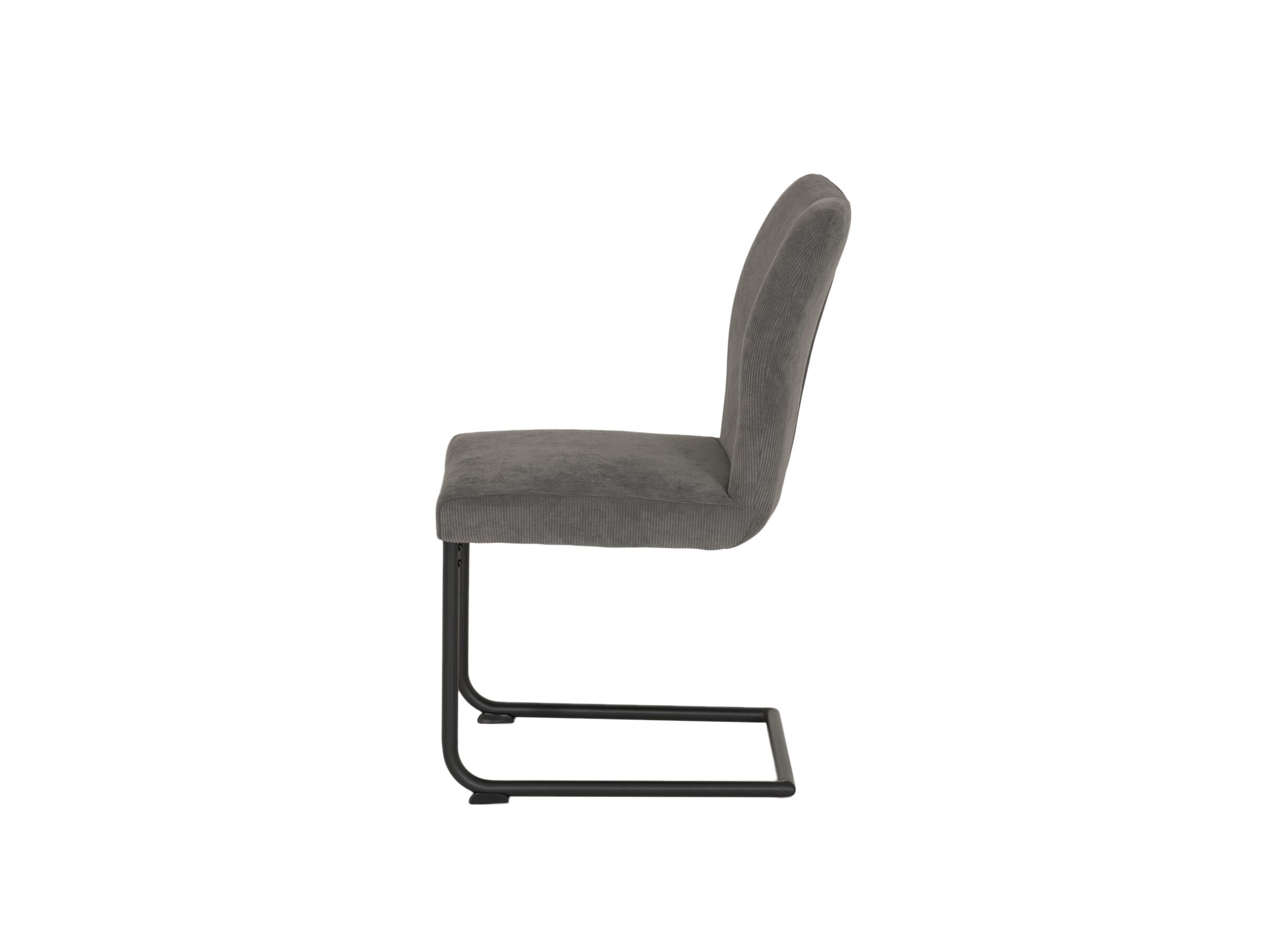 Aperçu - Chaise Golding 45,5x61x91cm - velours - gris