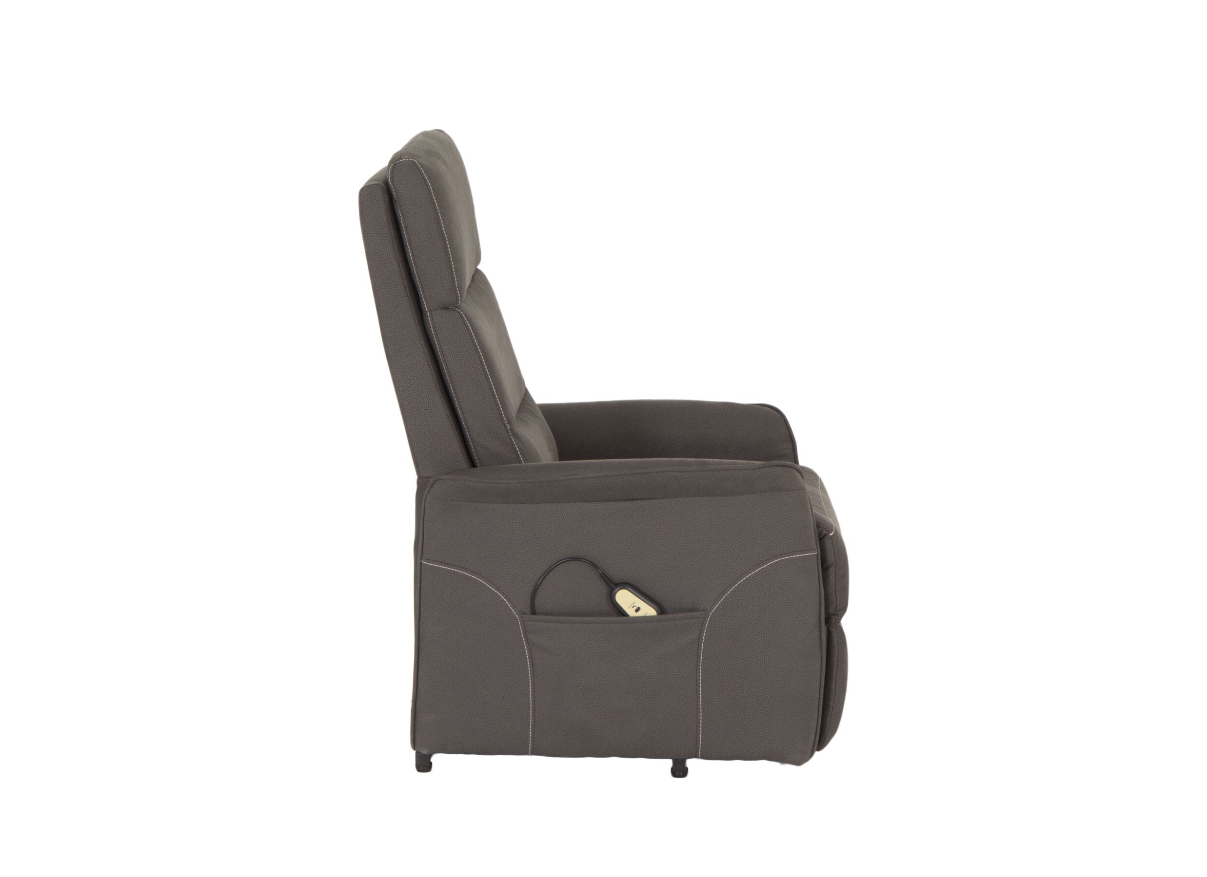 Fauteuil relax Penny Lane eléctrique - stof - gris