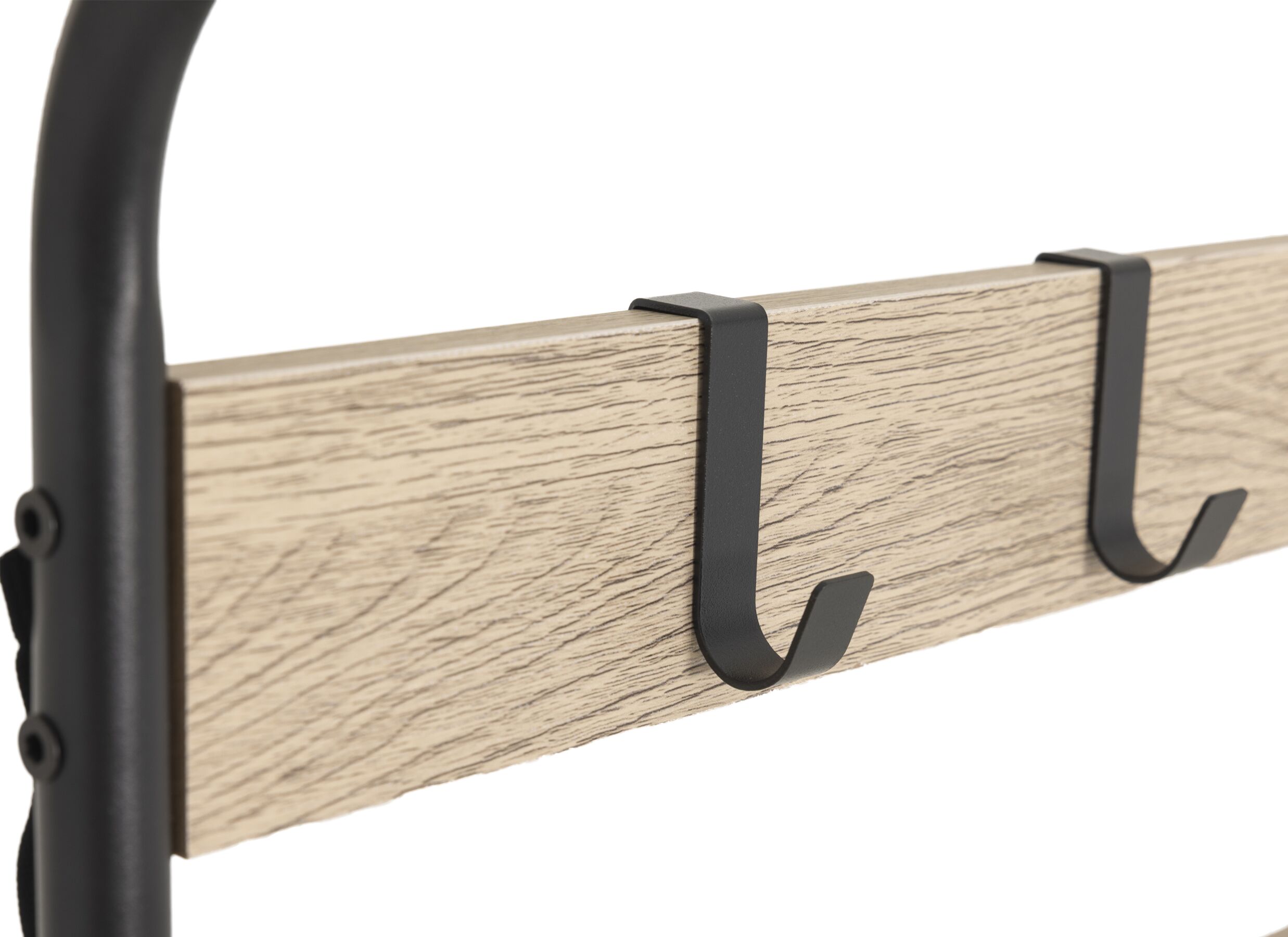 Detailfoto - Halkast Rescue 73x34x170cm - decor & metaal - white ash & zwart