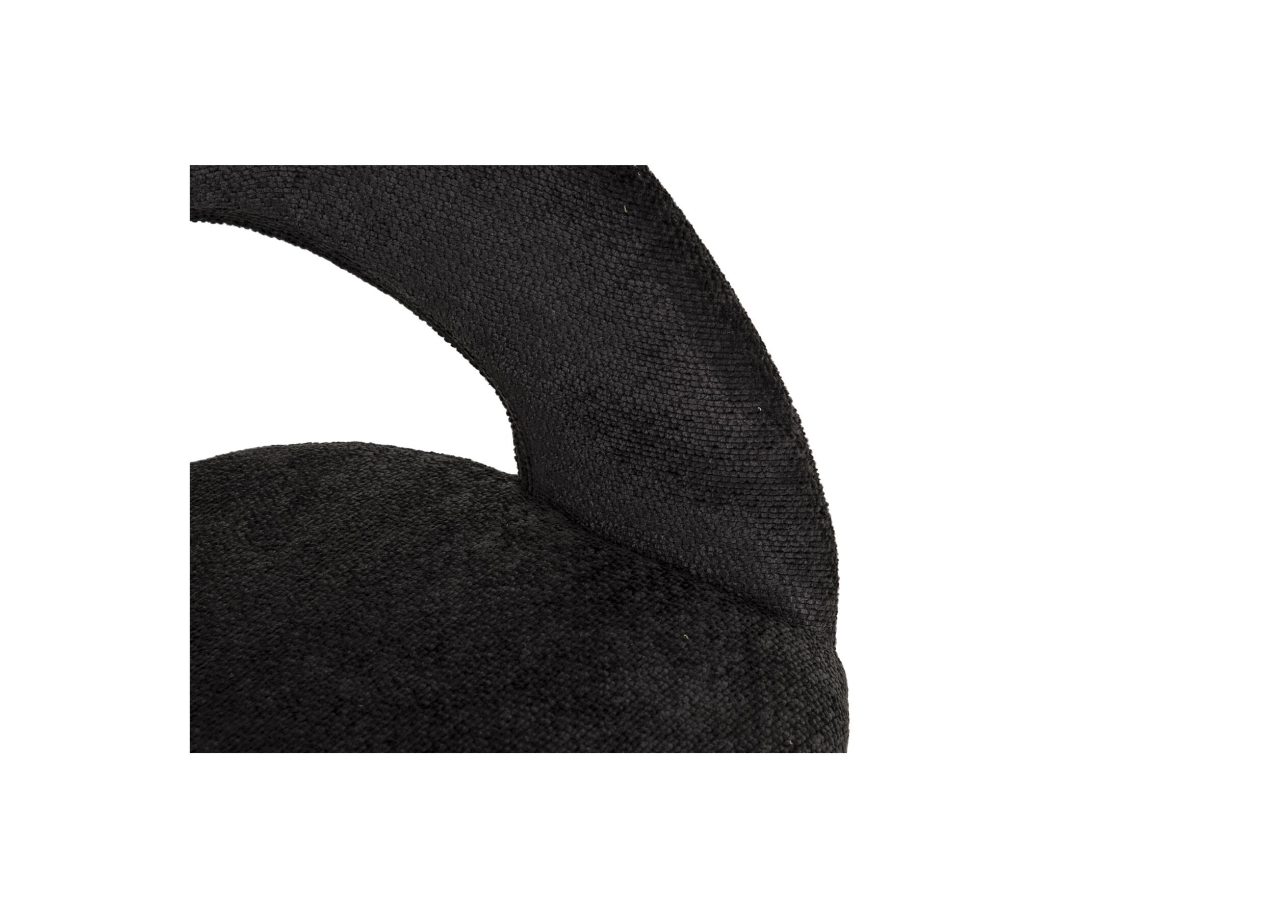 Detail - Chaise Indy 58x60x85cm - tissu - anthracite