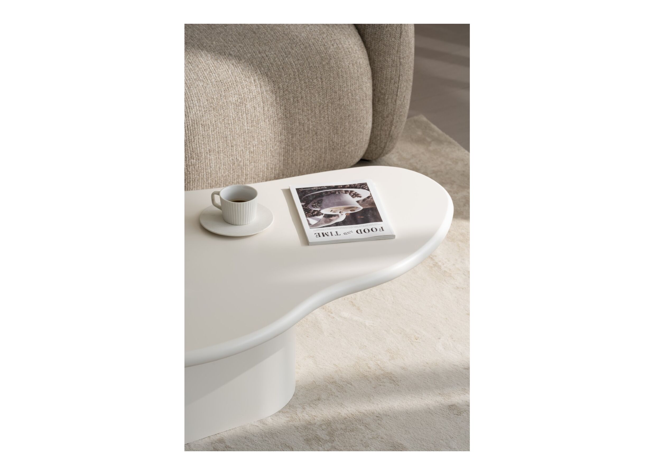 Detail - Table basse Celio 140x70cm - décor - crème