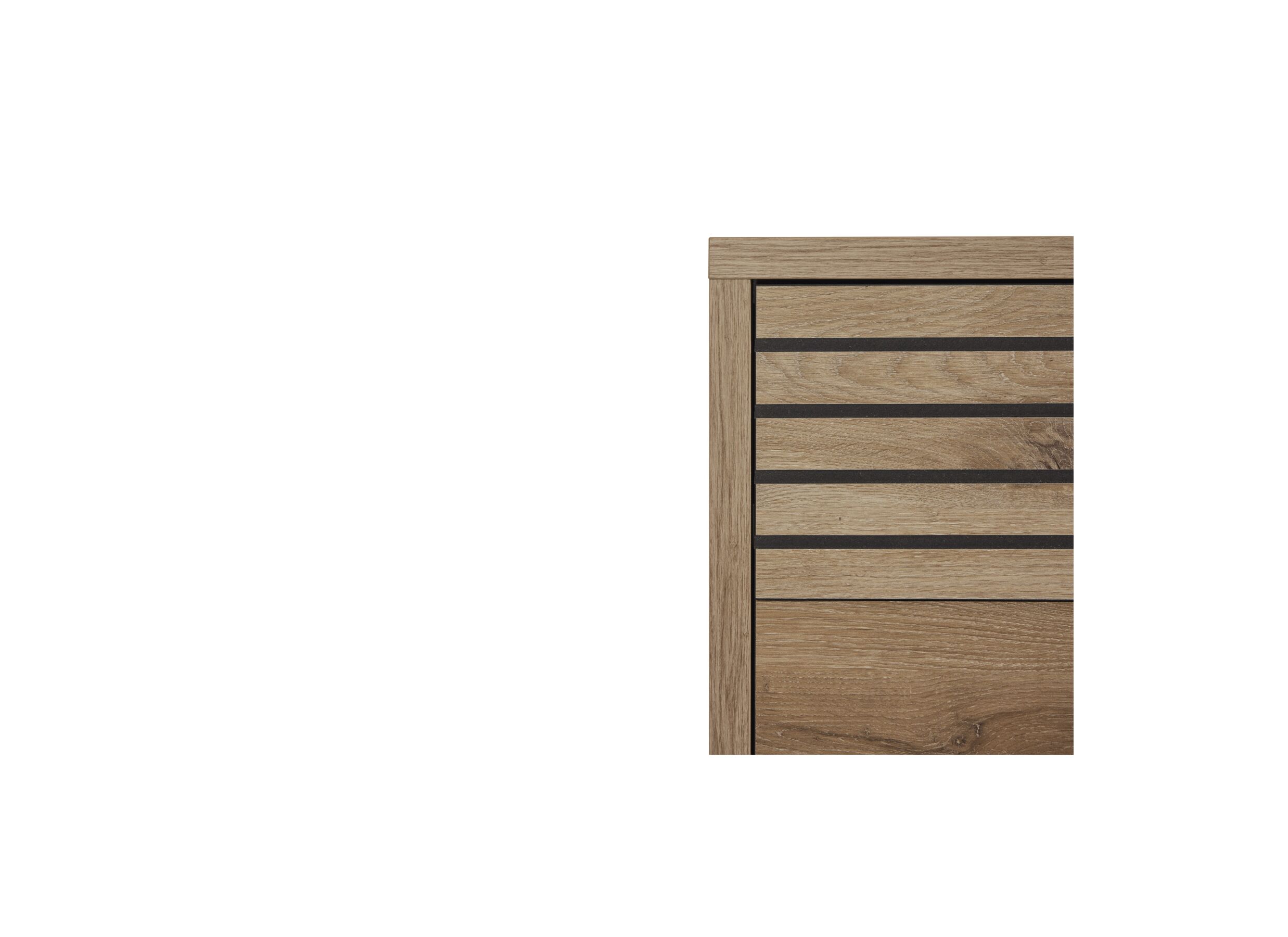 Detail - Commode Tanya 111x48x81cm - décor - canyon oak/elegant black