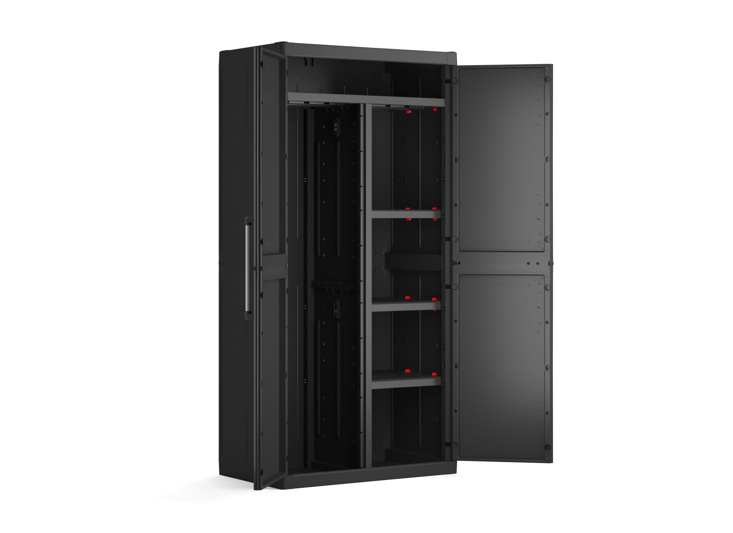 Armoire de rangement Detroit 89cm - polypropylène - noir