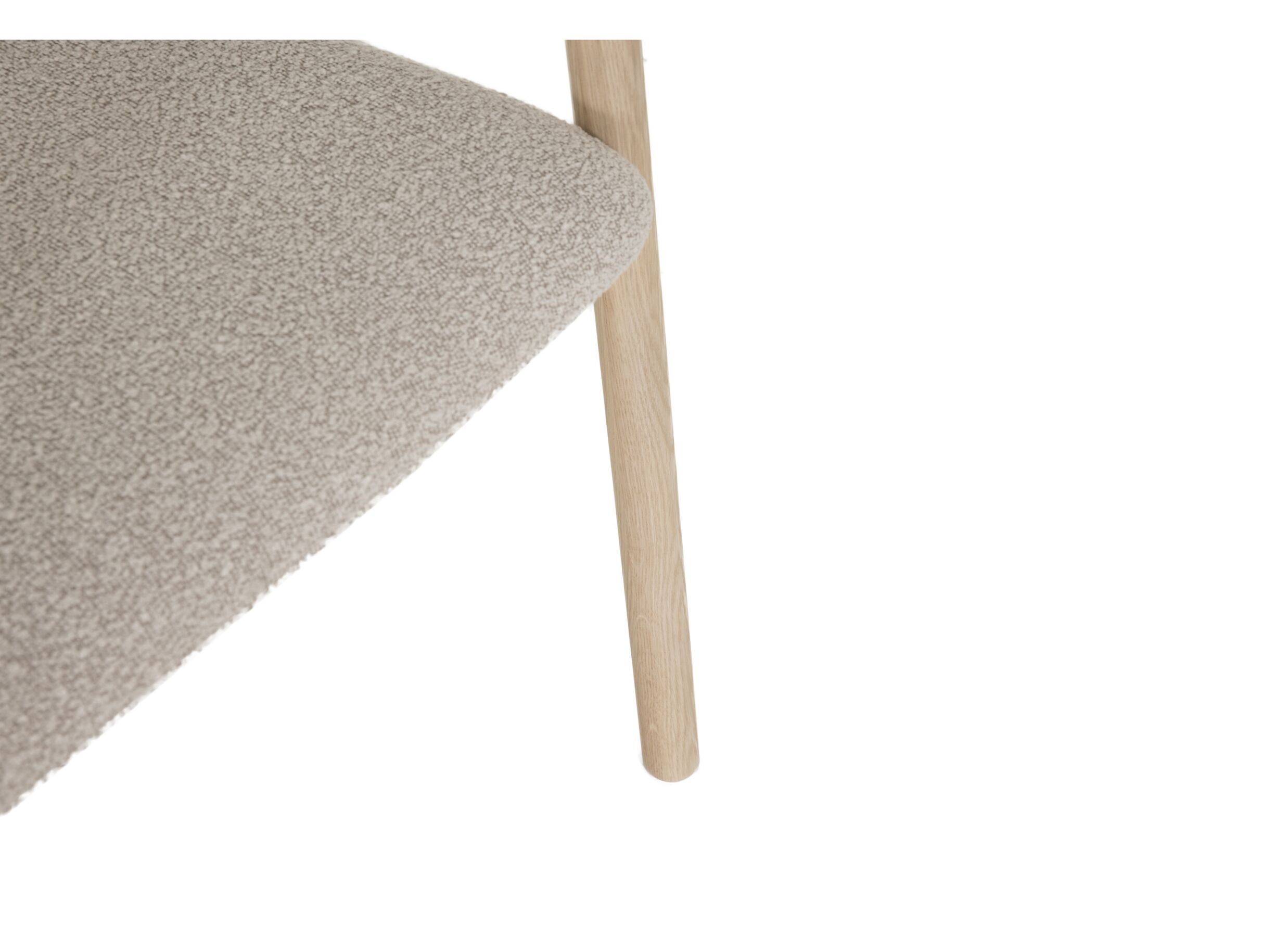 Detailfoto - Stoel ST2410 eik massief - beige