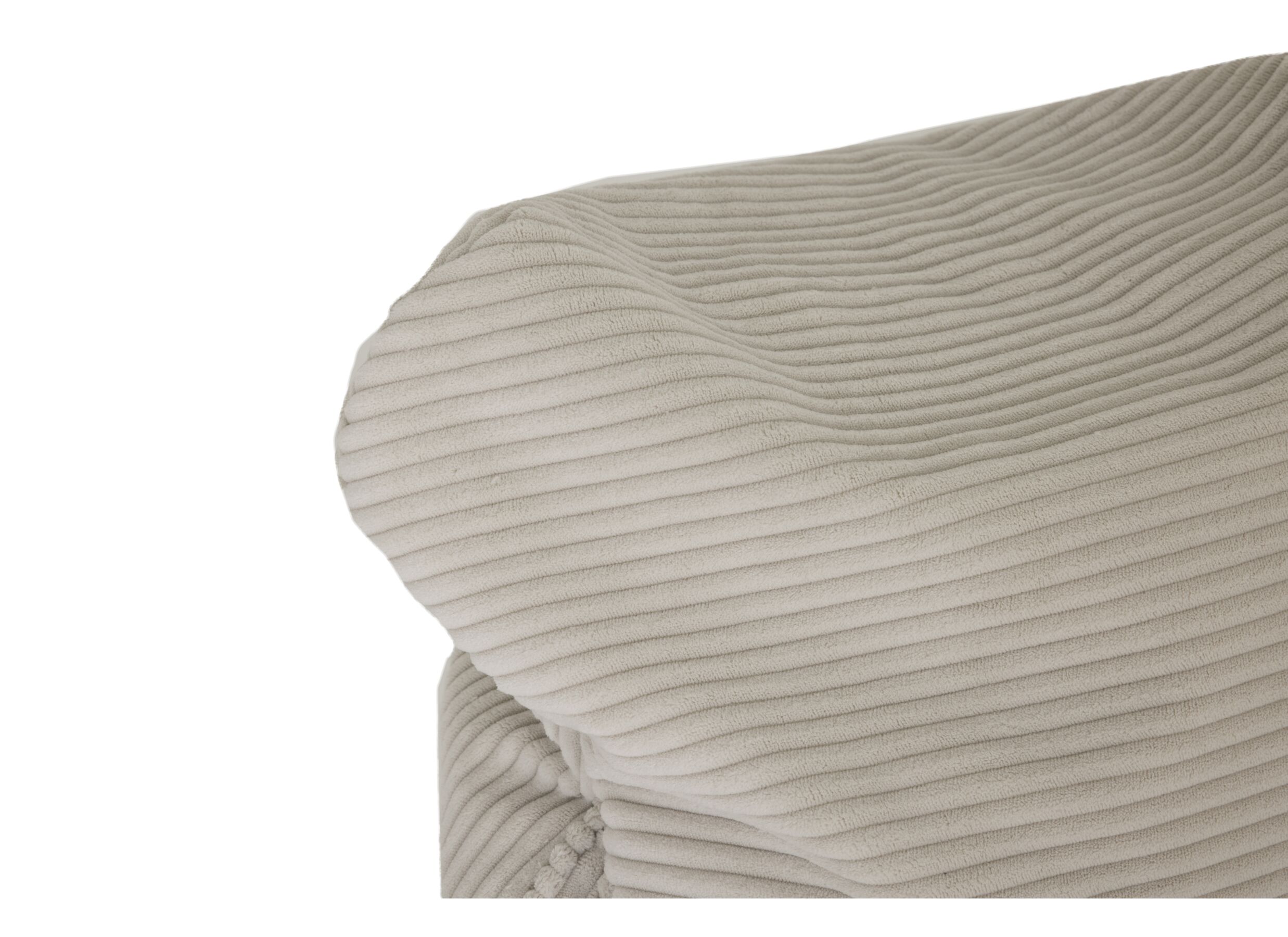 Pouf poire Pesaro 75x65x95cm - tissu - ivoire